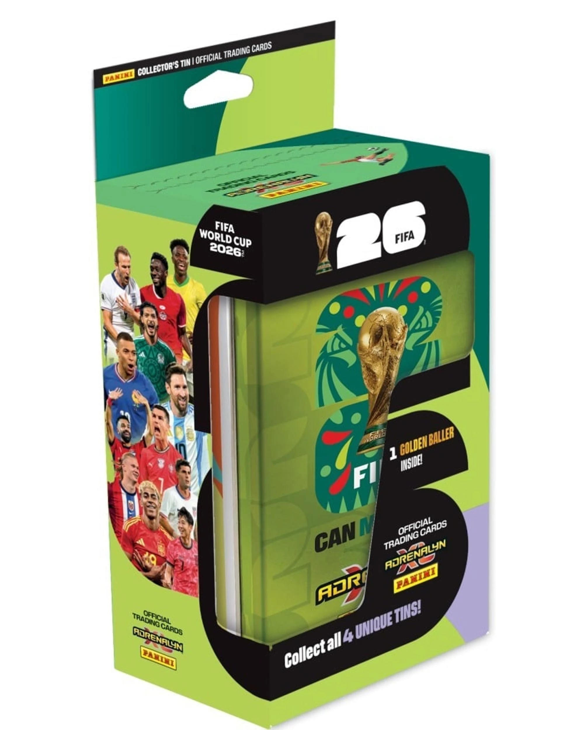 5 Panini Adrenalyn XL FIFA World Cup 2026 Trading Cards Classic Tin - Assorted, 5 of 9