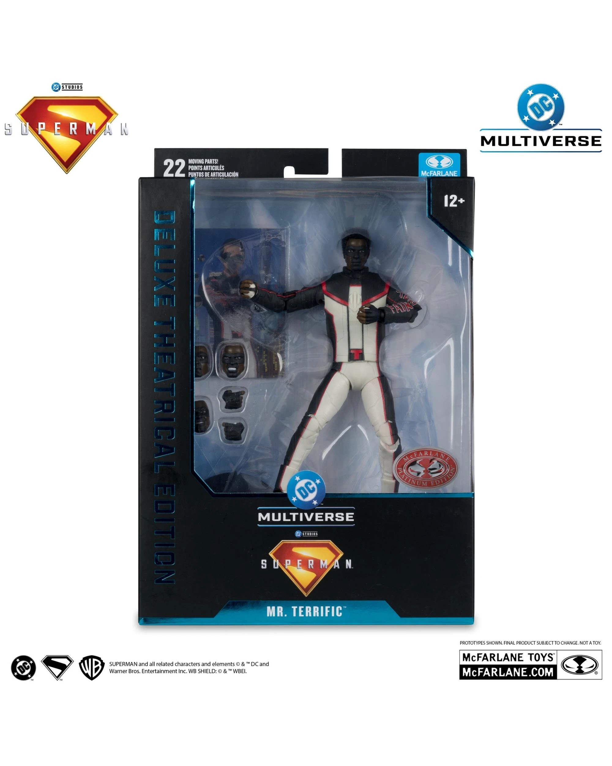 6 DC Multiverse Superman - 2025 -  Mr Terrific Deluxe Theatrical Red Platinum Edition 7 inch Action Figure, 6 of 8