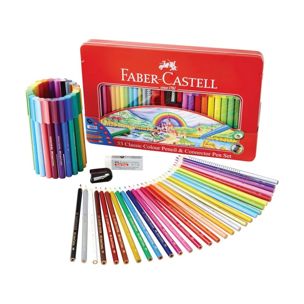 3 Faber-Castell Colour Pencil & Connector Pen Set 53 Piece, 3 of 3