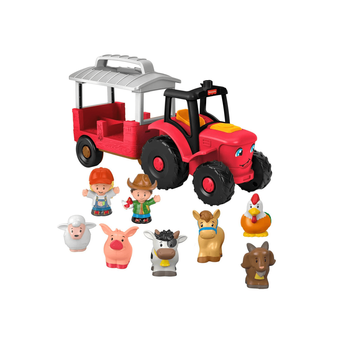 2 Fisher Price Mattel Little People Caring For Animals Tractor Gift Set Musical Farm Truck
 - Multi, 2 of 6