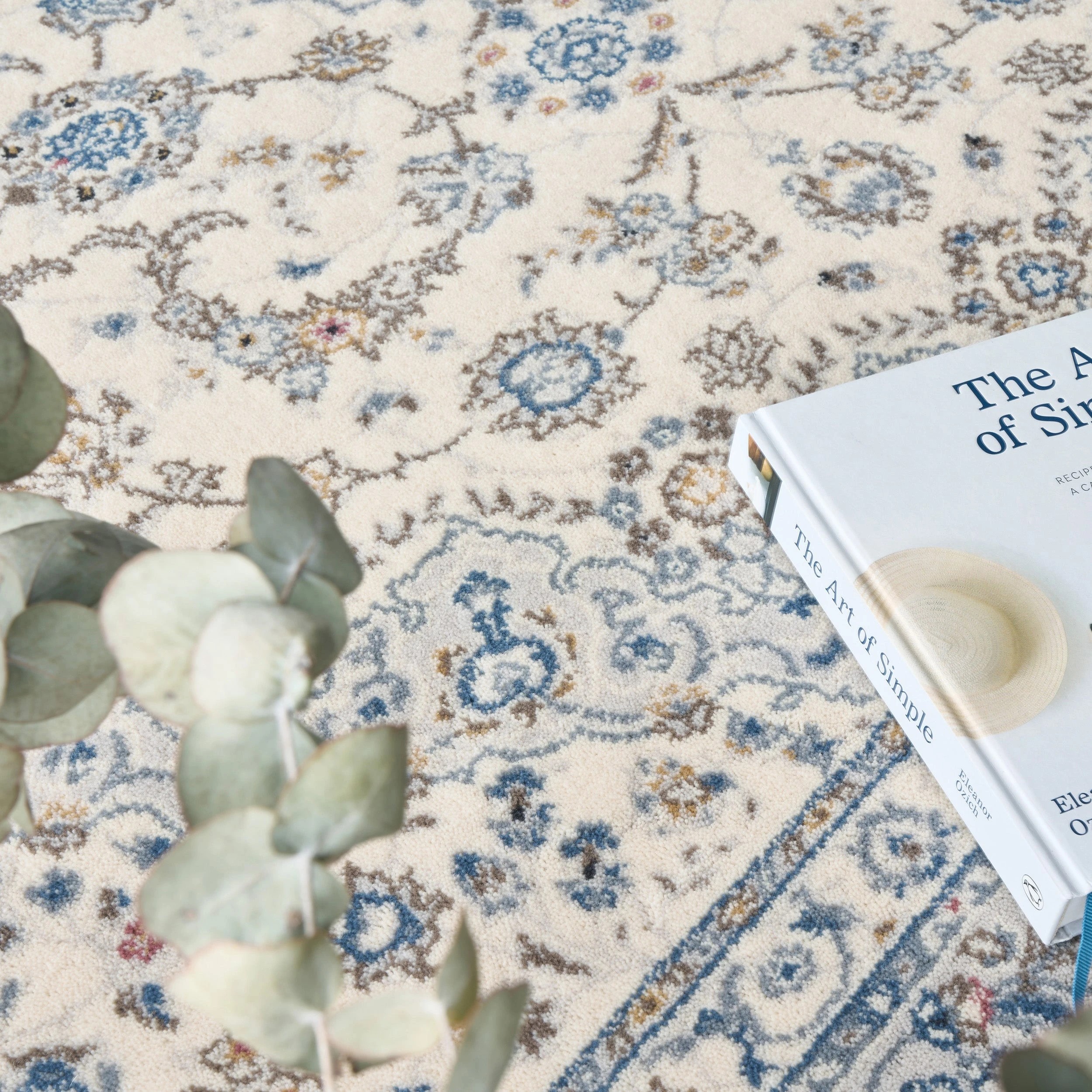 5 Common Ground Rugs Tempo Kashan 300x200cm - Medium NZ Wool Rug - White, 5 of 6