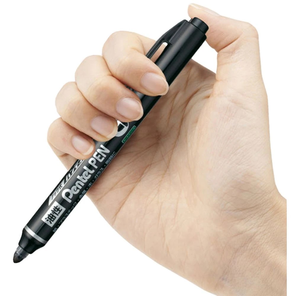 2 Pentel Retractable Permanent Marker Black 2 Pack, 2 of 7