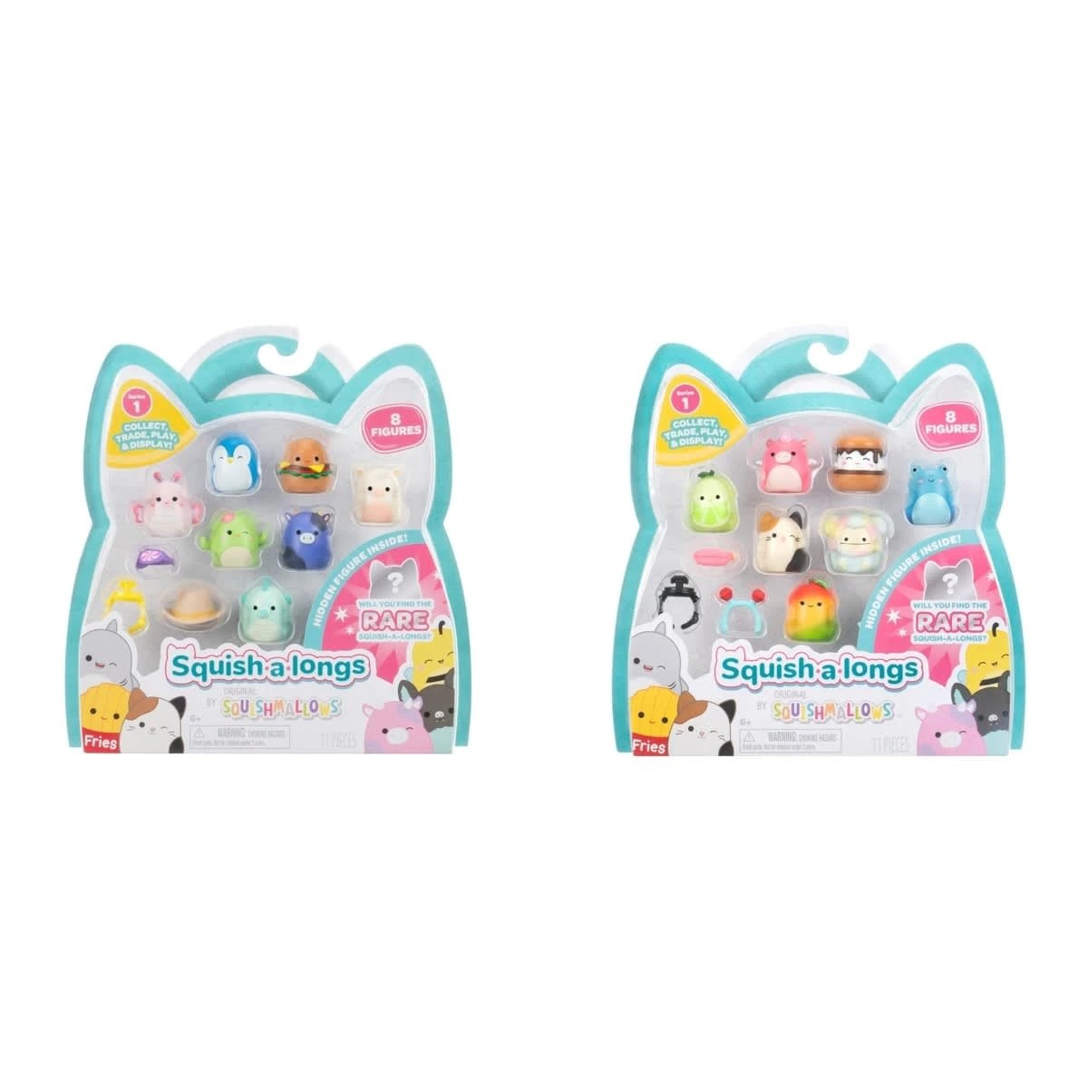1 11 Piece The Original Squishmallows Squish-a-Longs Toys - Assorted, 1 of 4