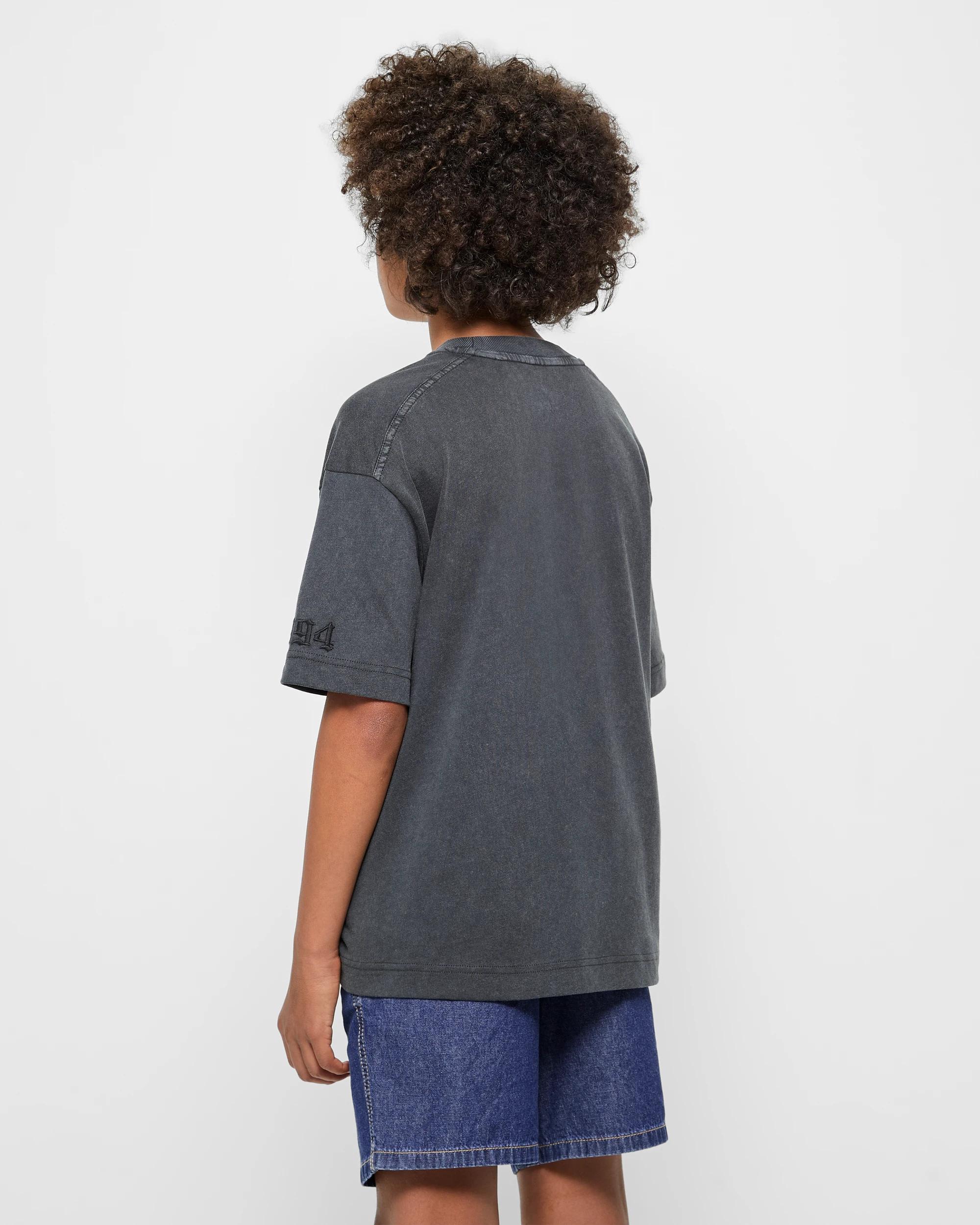 3 Target Oversize Embroidered T-shirt CHARCOAL, 3 of 5