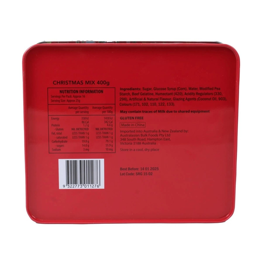 2 Holly Jolly Christmas Tin 400g, 2 of 2