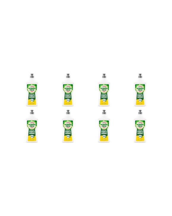 Morning Fresh 8PK Concentrated Dishwashing Liquid Antibacterial 680ml Lemon - Multi