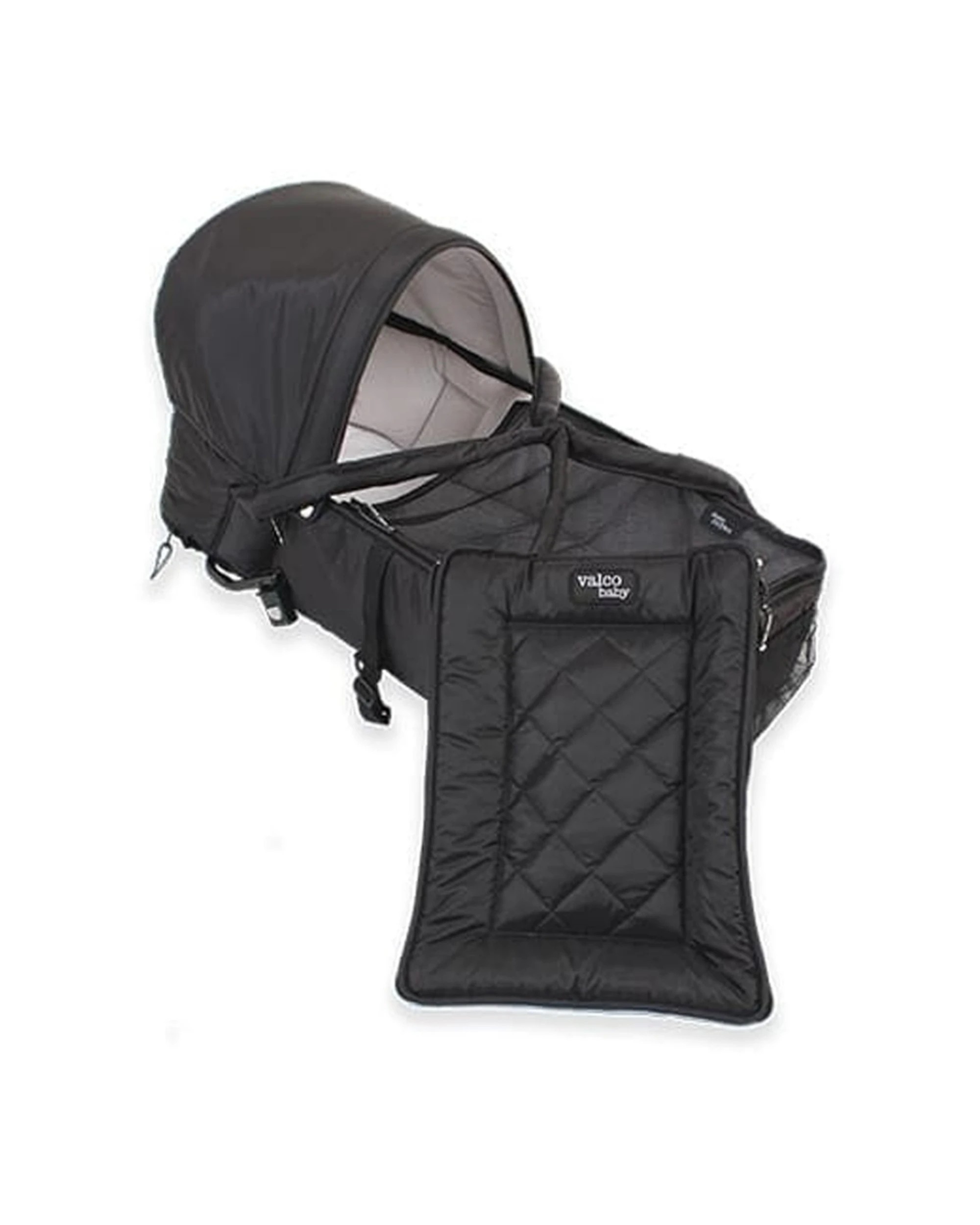 1 Valcobaby Eclipse Pram Stroller Bassinet Airflow For Snap And Snap 4 Models. - Black, 1 of 3