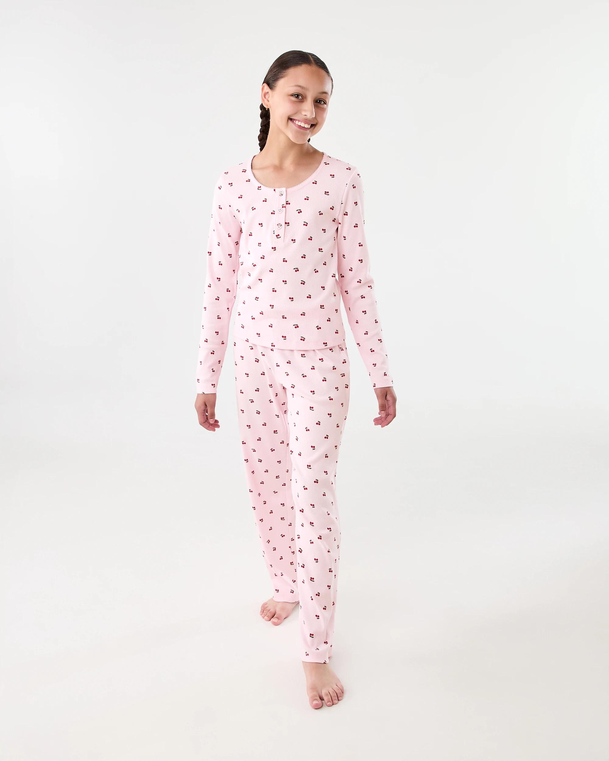 1 Ribbed Long Sleeve Set Pnk Chry, 1 of 7