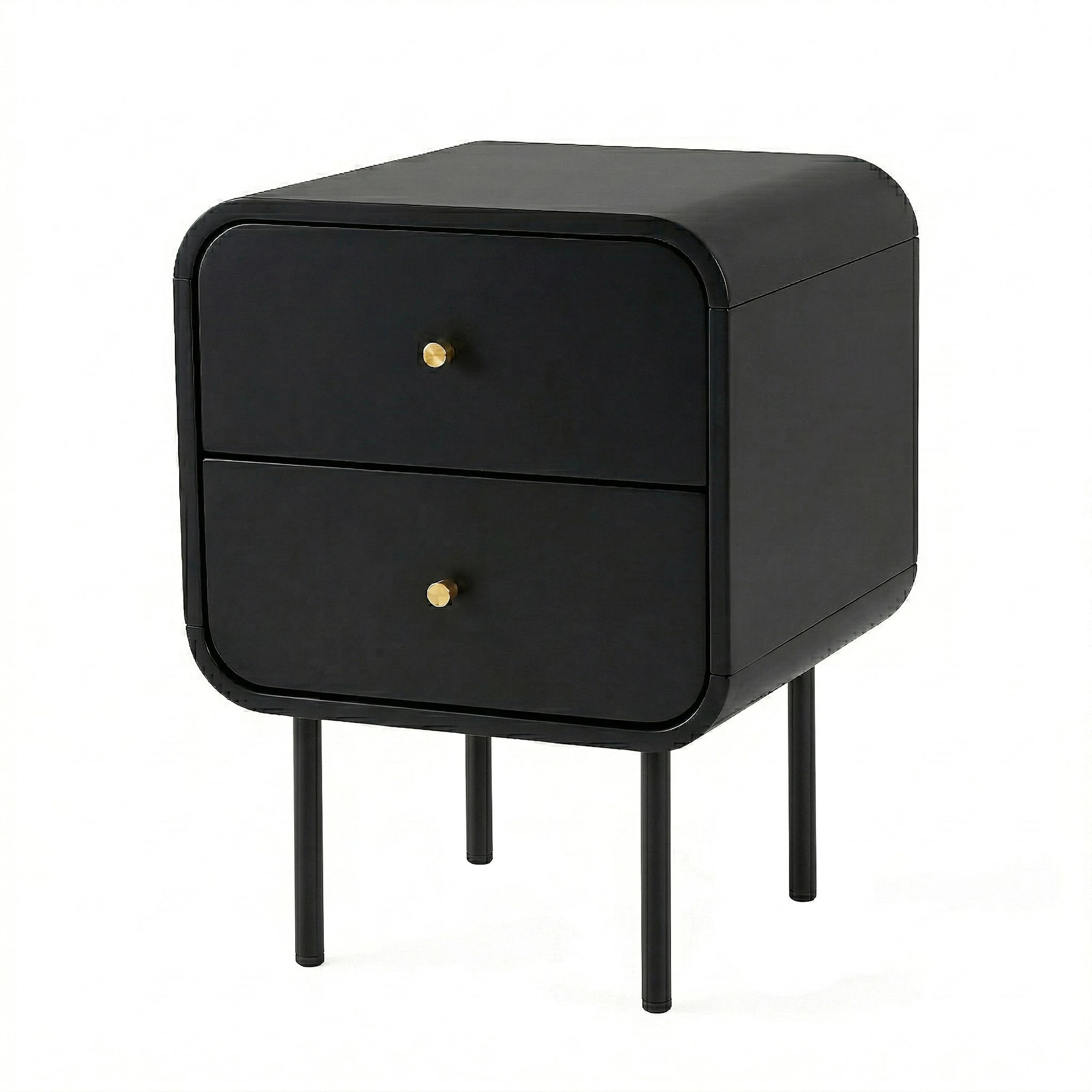 2 Artiss Bedside Table 2 Drawers Side End Table Nightstand - White, 2 of 5