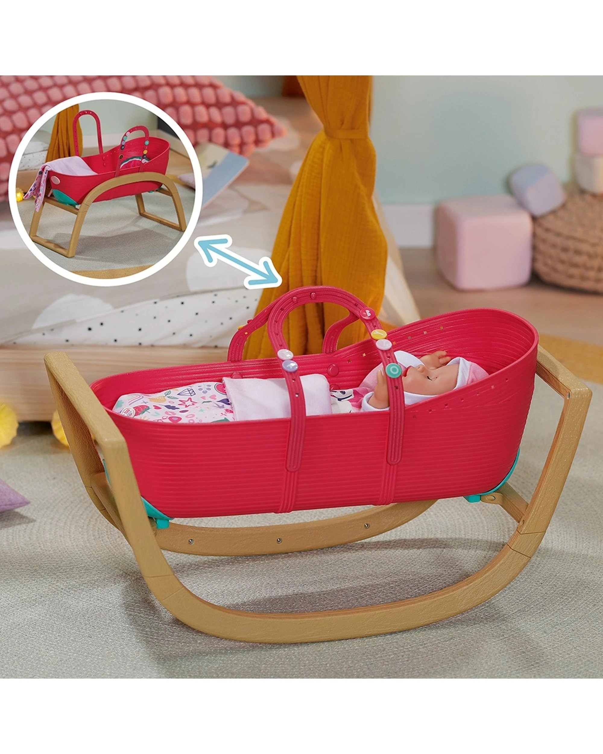 5 Baby Born 3 in 1 Bassinet with Pinplay, 5 of 8
