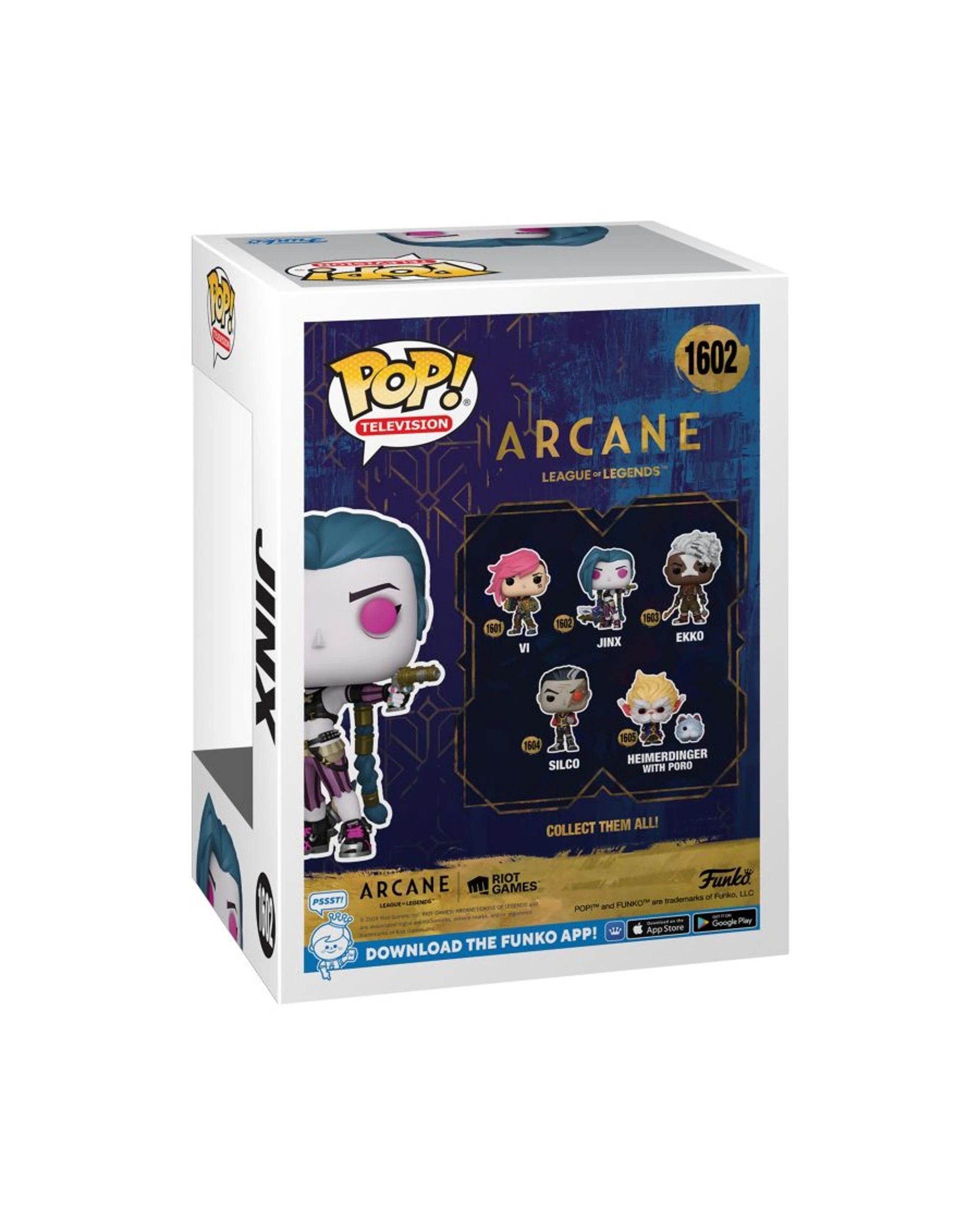 4 Arcane League of Legends Jinx Funko POP! Vinyl, 4 of 4