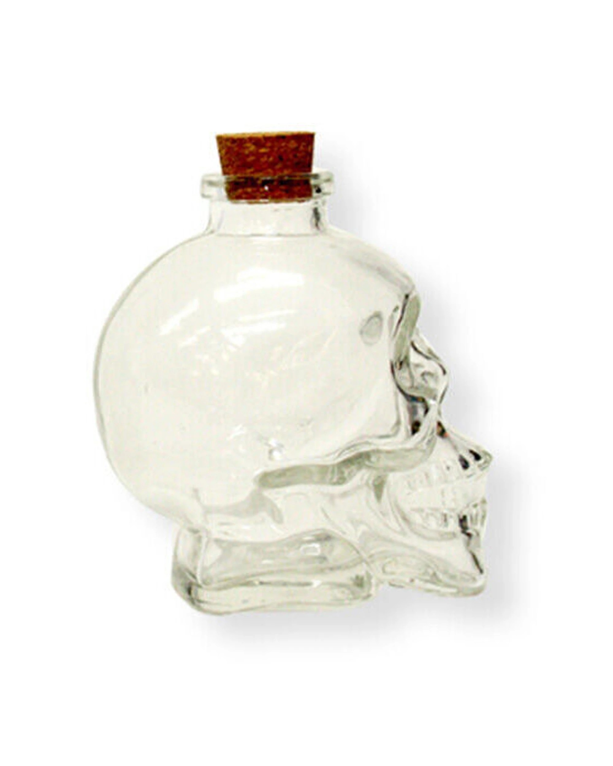 2 Glass & Co 12PK 180ml Small Glass Skull Drinking Bottle Drinkware Serveware - Clear, 2 of 3