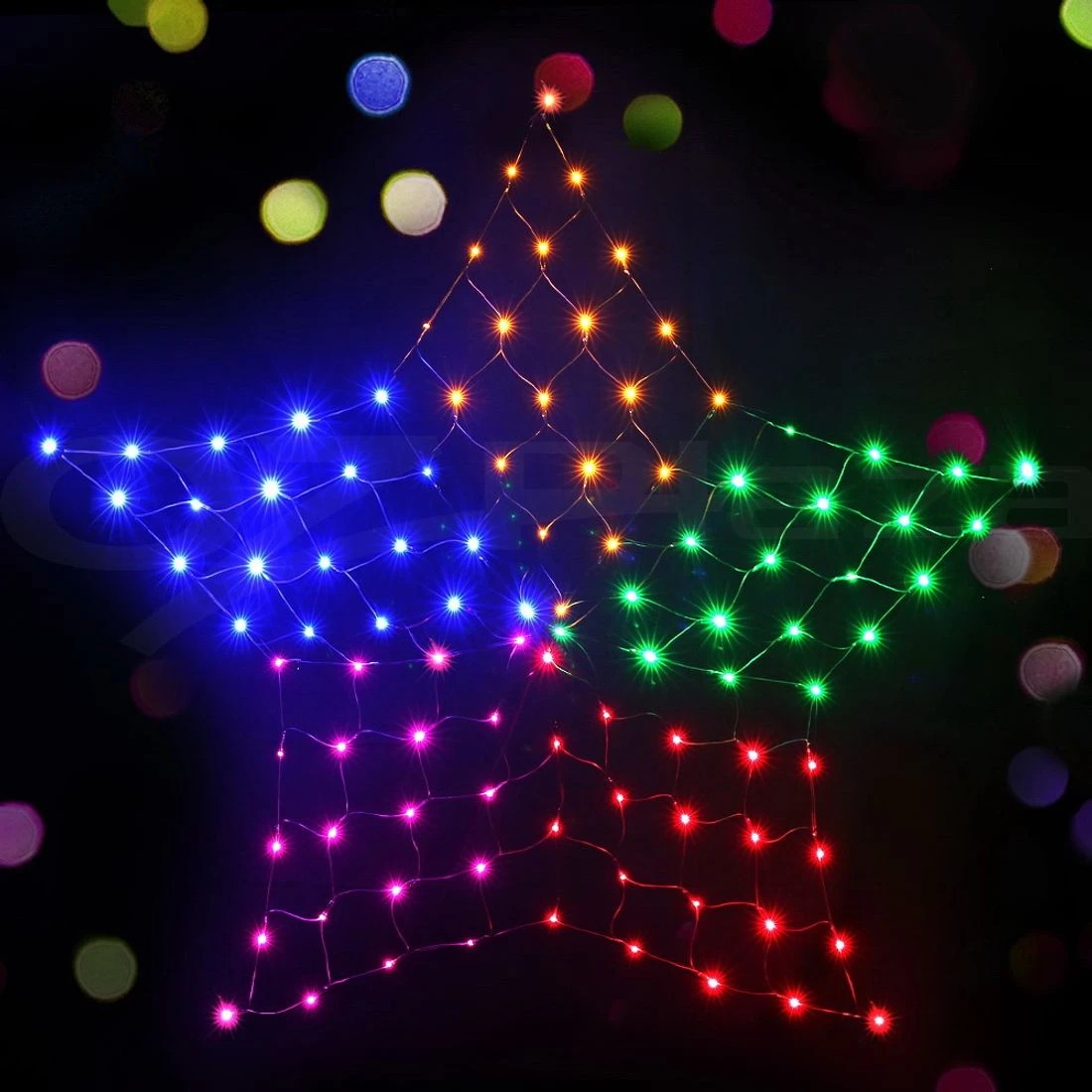 8 Jingle Jollys Christmas Lights 130cm Snow 130 Led Decorations Led String Lights Indoor Outdoor Weather Resistant - Multi, 8 of 8