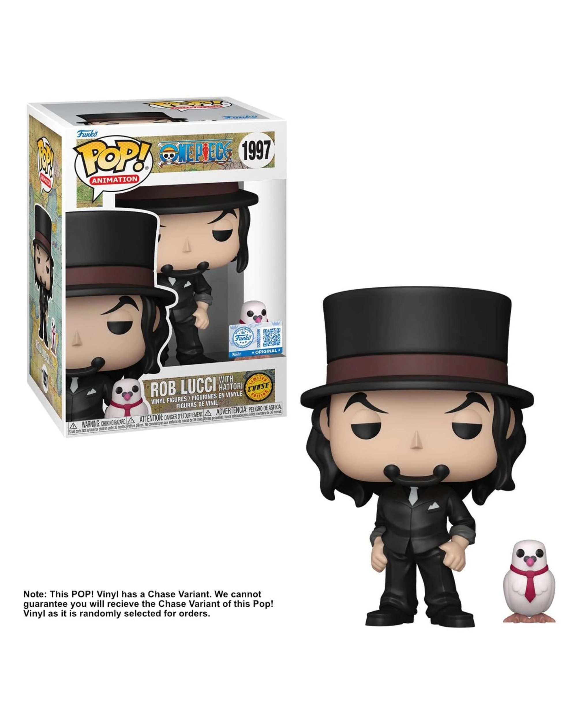 4 One Piece Rob Lucci With Hattori Funko POP! Vinyl, 4 of 6