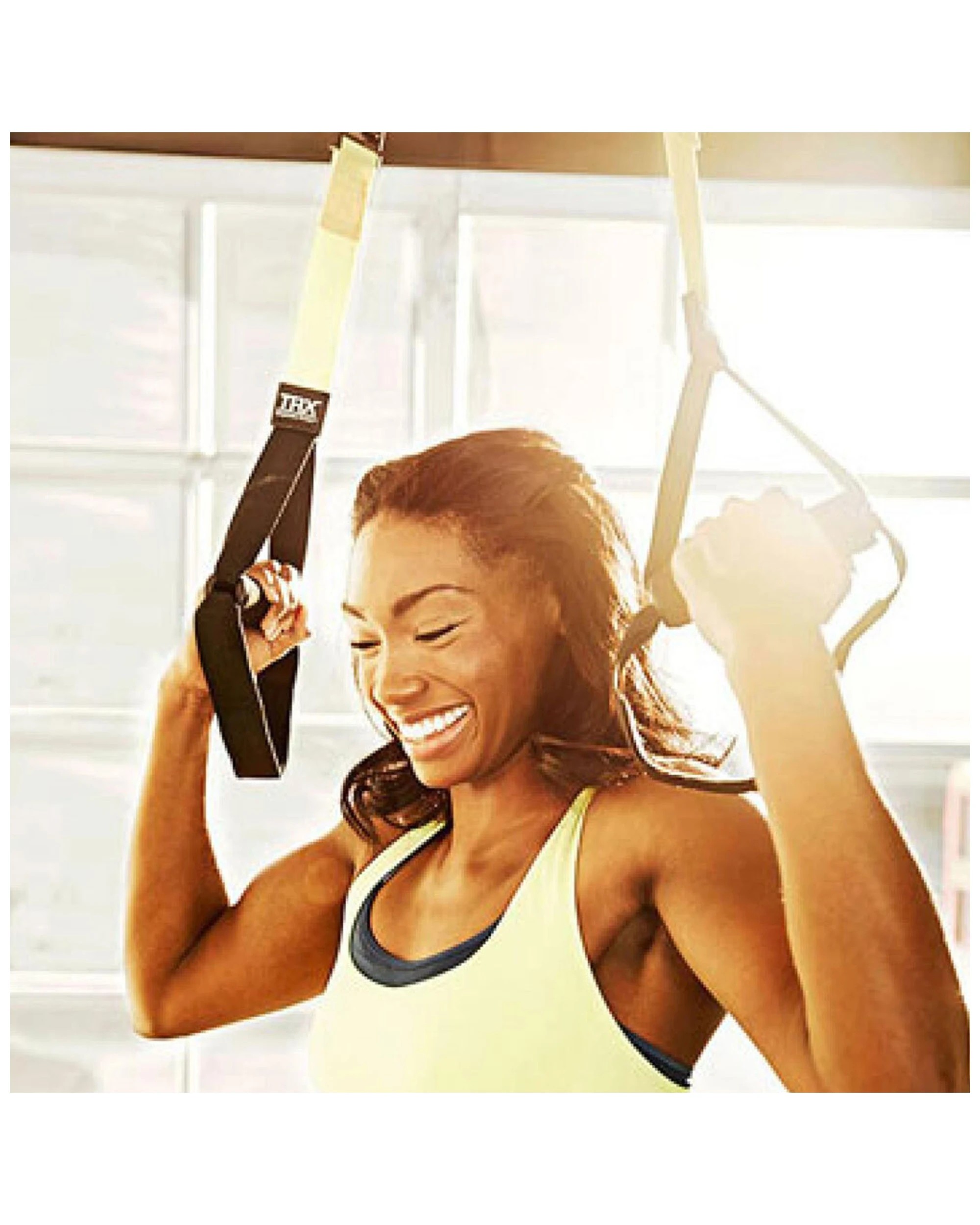 6 TRX Strong Suspension Trainer Kit With Straps Door Anchor Mesh Bag And Poster - Multi, 6 of 7