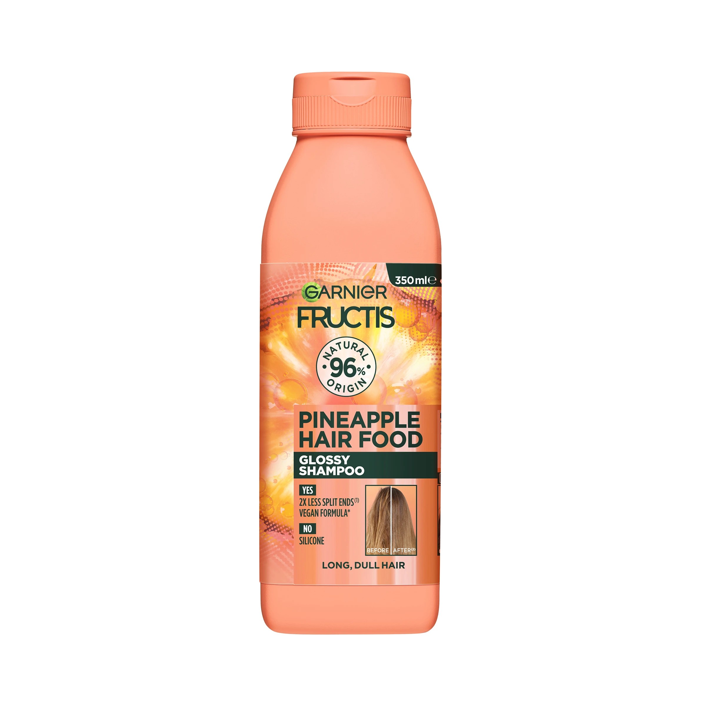 1 Garnier Fructis Glossy Pineapple Hair Food Shampoo 350ml, 1 of 9