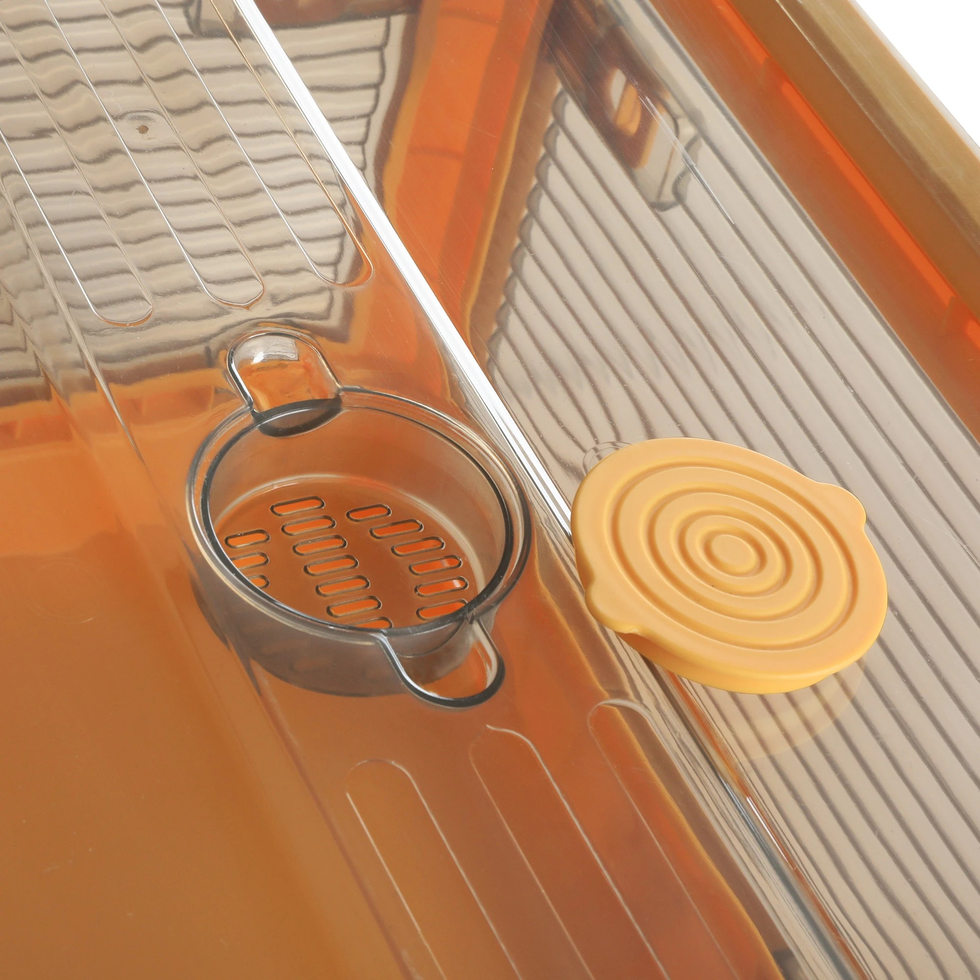 5 Traderight 28L S Size Foldatble Storage Container  5 Sides Open Door - Orange, 5 of 7