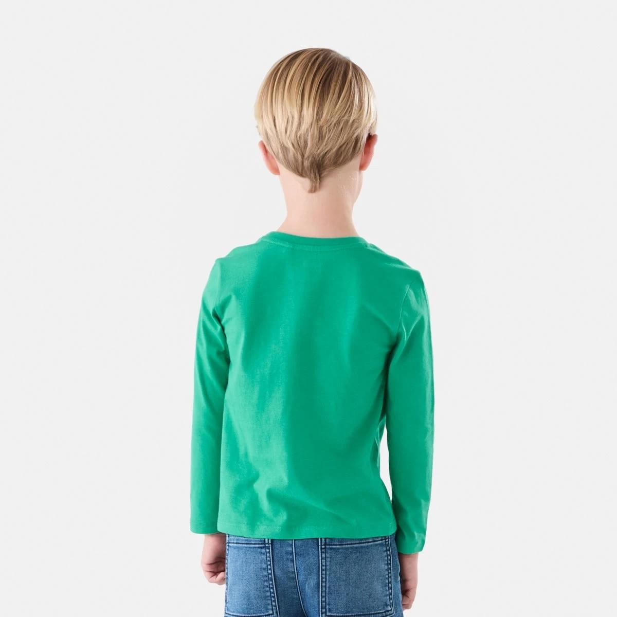2 Long Sleeve Print T-shirt Grn Dino, 2 of 8