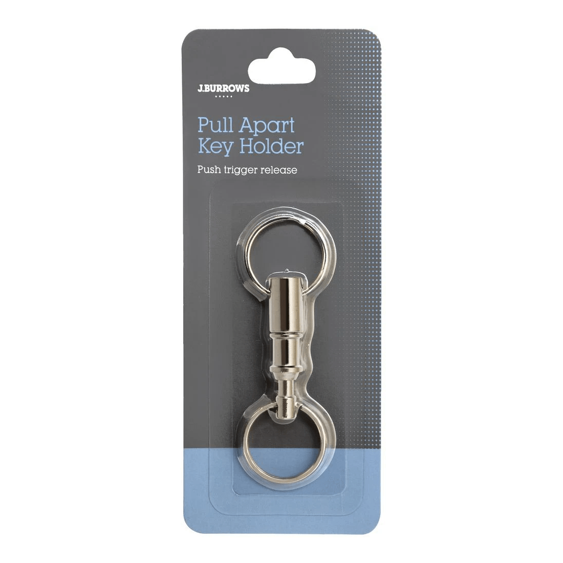 2 J.Burrows Metal Pull Apart Key Holder Silver, 2 of 2