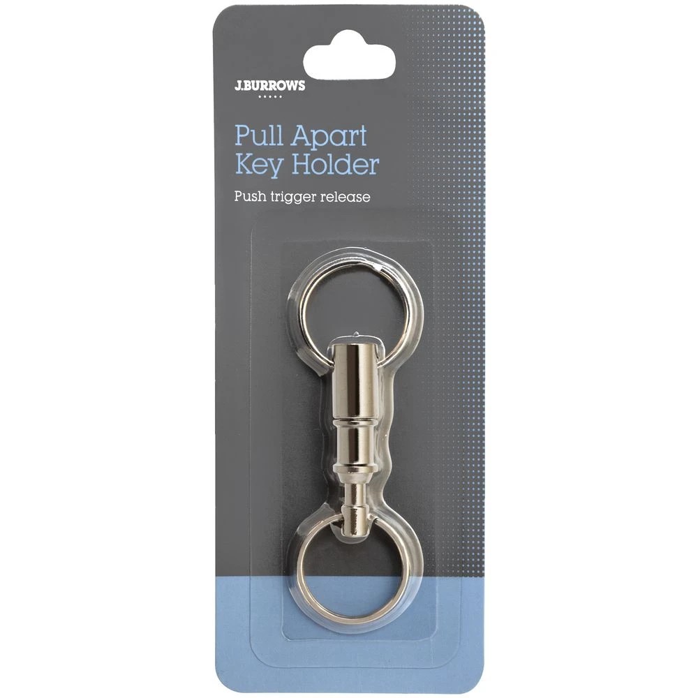 2 J.Burrows Metal Pull Apart Key Holder Silver, 2 of 2