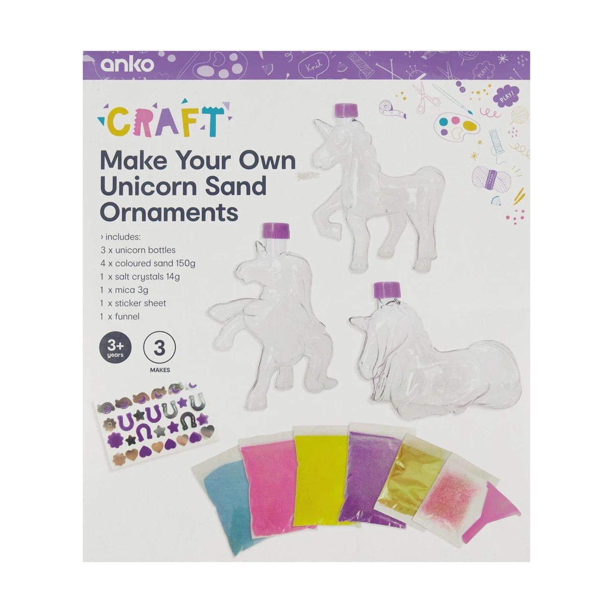 10 Make Your Own Unicorn Sand Ornaments, 10 of 10
