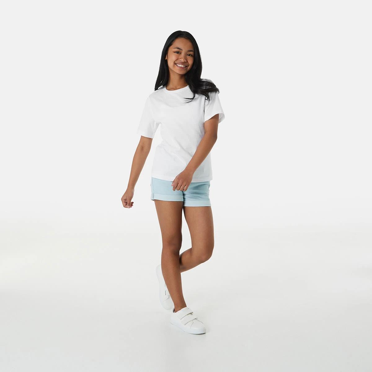 5 Short Sleeve Plain T-shirt WHITE, 5 of 8