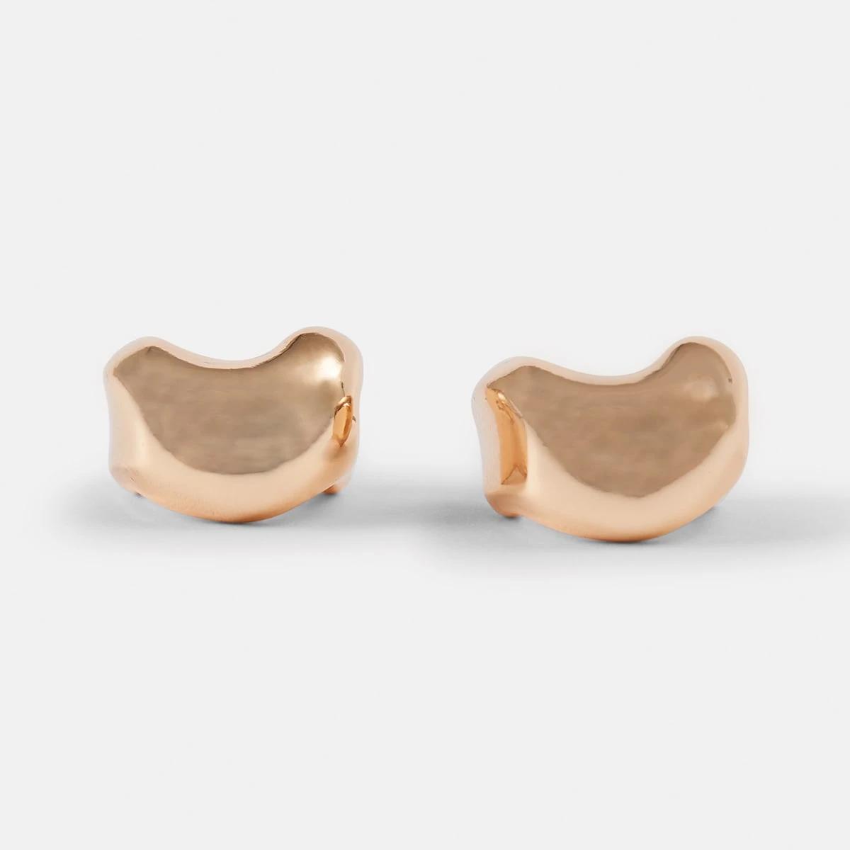 2 6 Pack Chunky Mini Hoop Earrings Gold, 2 of 9
