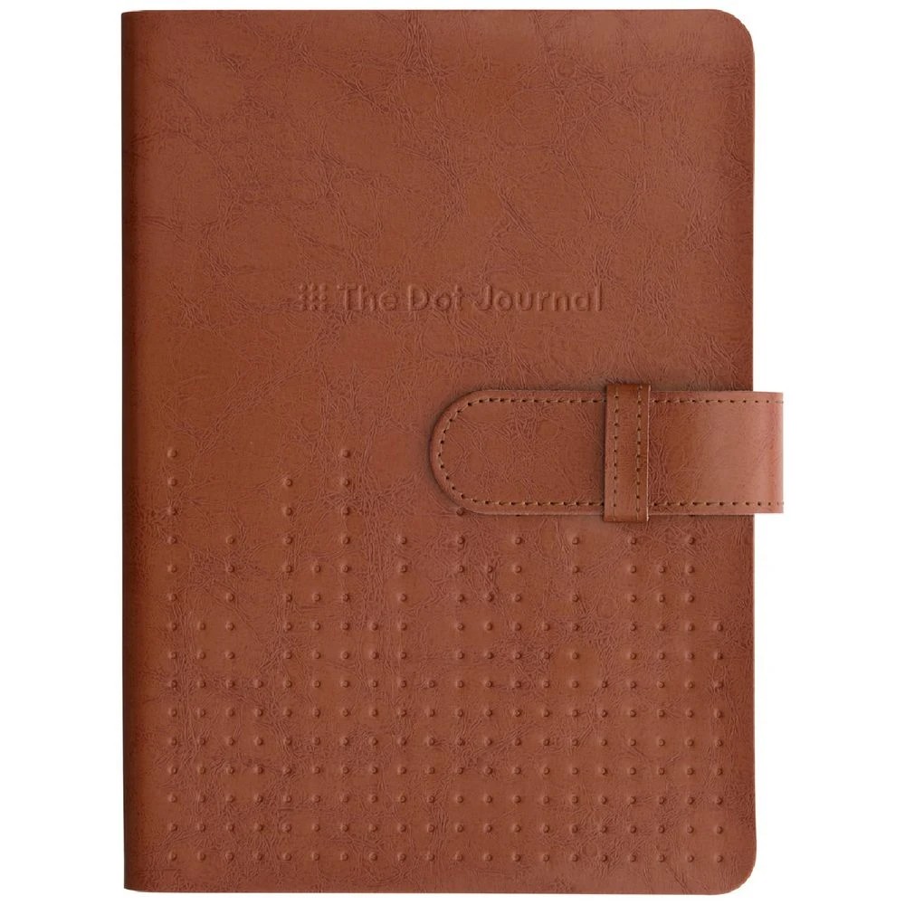 1 Otto A5 The Dot Journal 240 Page Tan Leather, 1 of 7