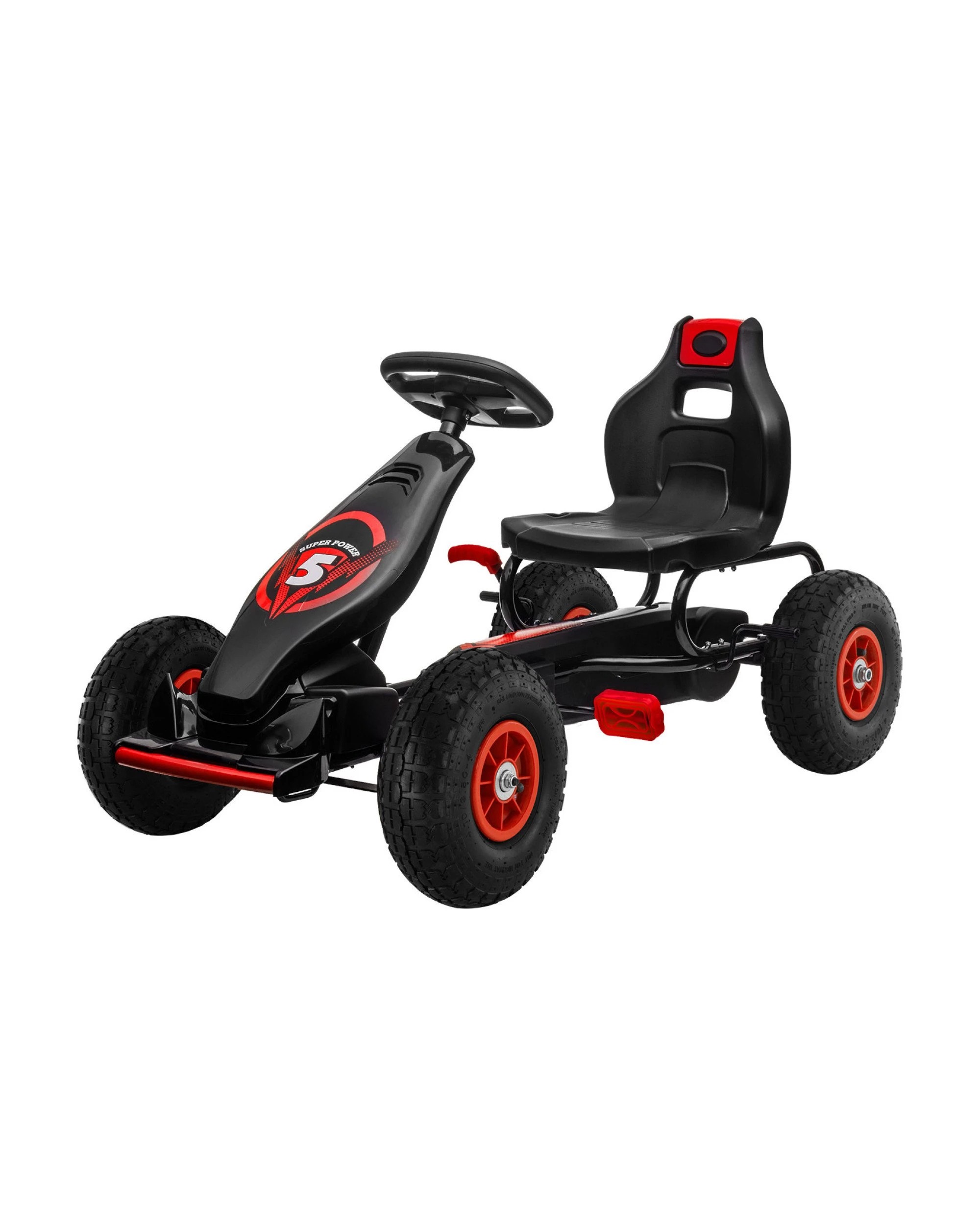 1 Kahuna G18 Kids Ride On Pedal Powered Go Kart Racing Style - Red, 1 of 6