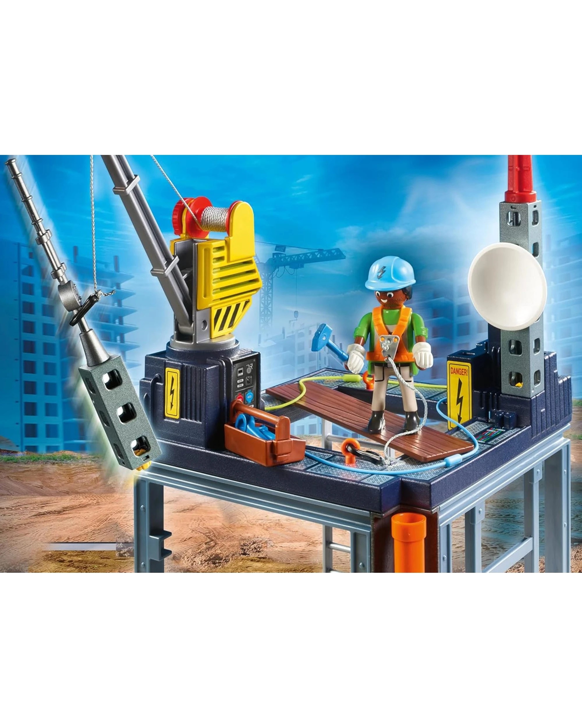 3 Playmobil Starter Pack Construction Site Kids Activity Playset Toy - Multi, 3 of 5
