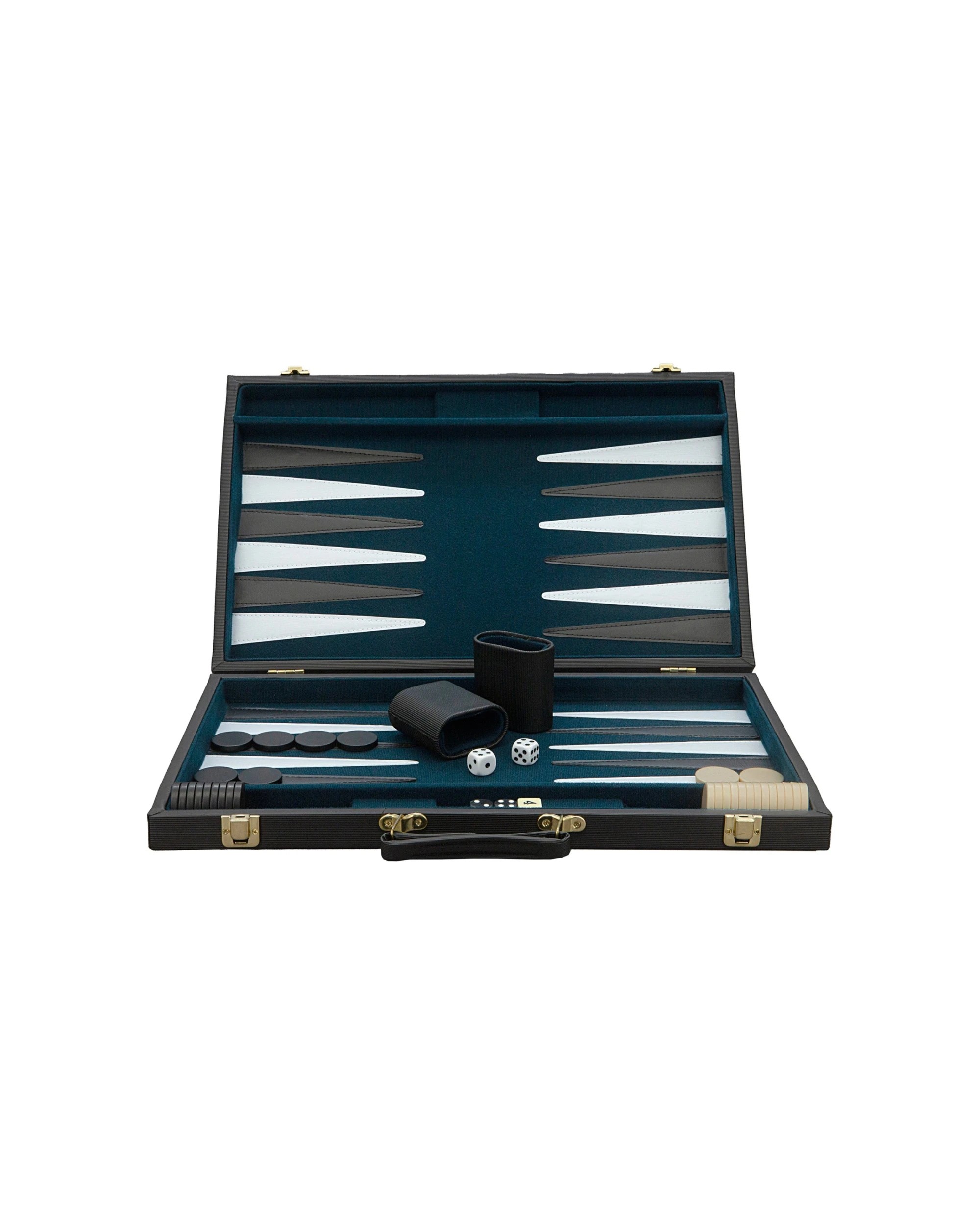 The Puzzle and Game Specialists Deluxe Backgammon Set 46cm - Black - Kmart