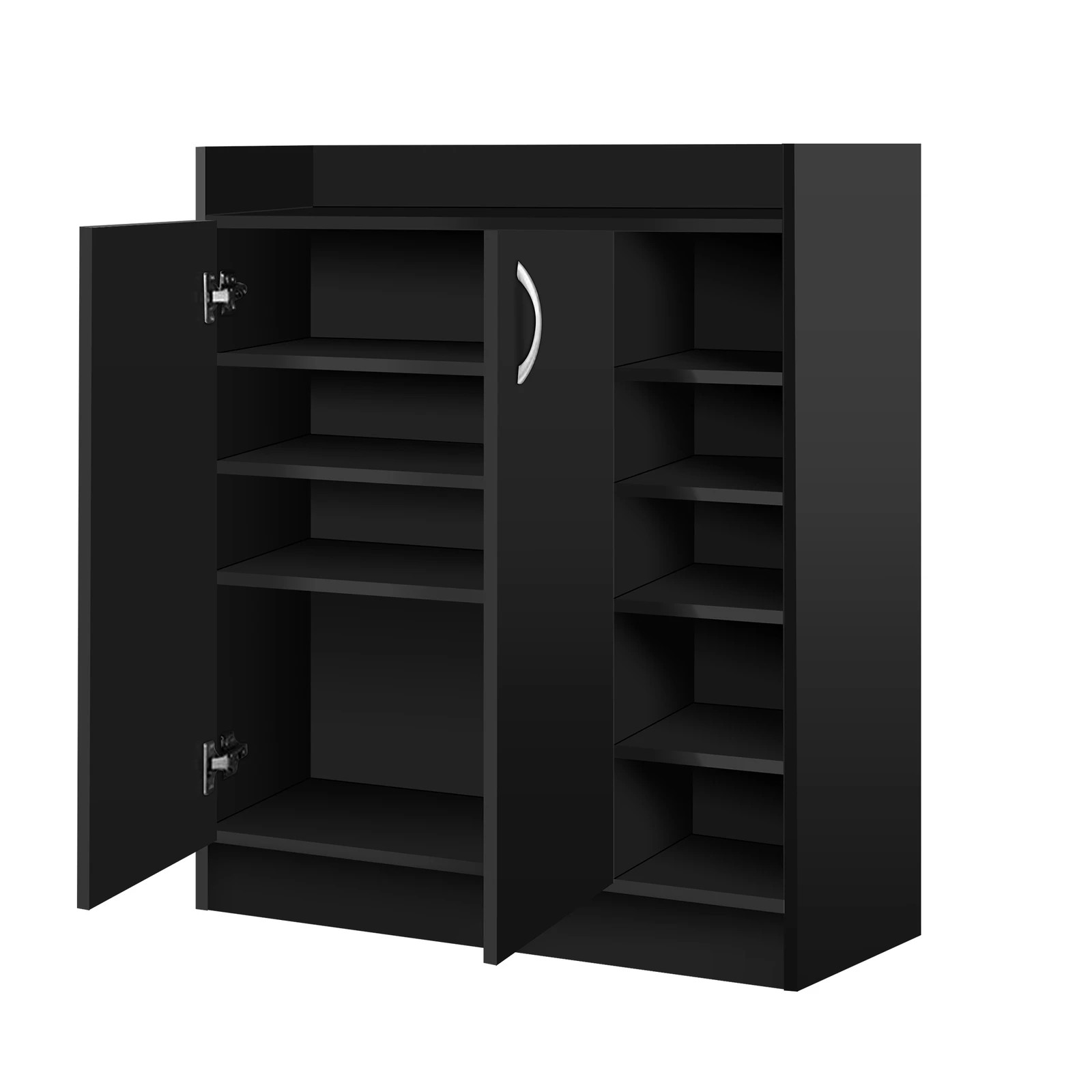 2 Alfordson Shoe Cabinet Storage Rack 21 Pairs - Black, 2 of 6