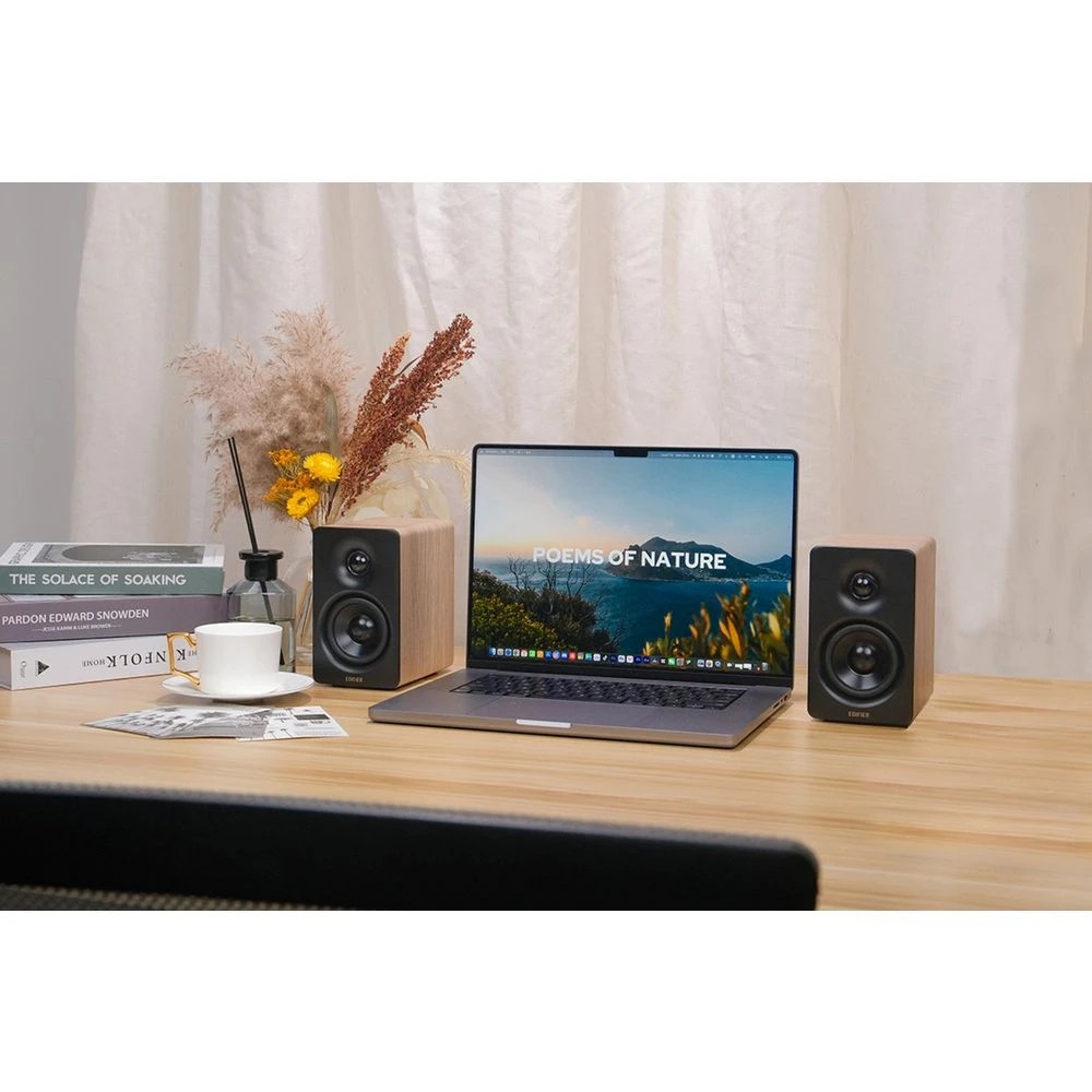 5 Edifier M60 Desktop Speakers Oak, 5 of 5