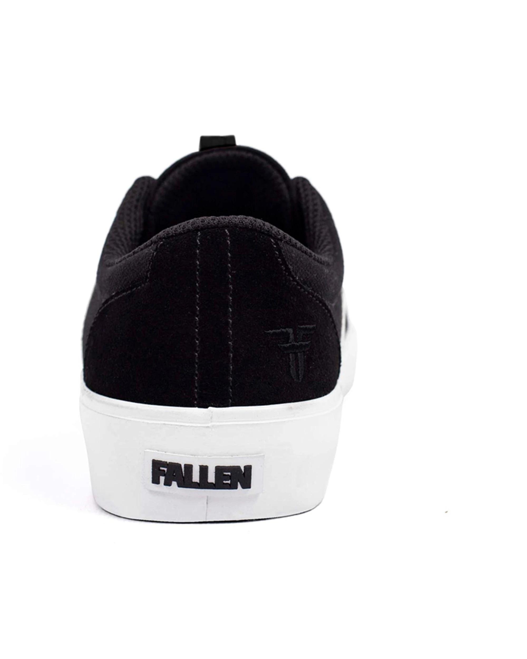 4 Fallen Footwear Phoenix Kids Vulcanised Sole Skate Sneakers Shoes BLACK/WHITE, 4 of 5