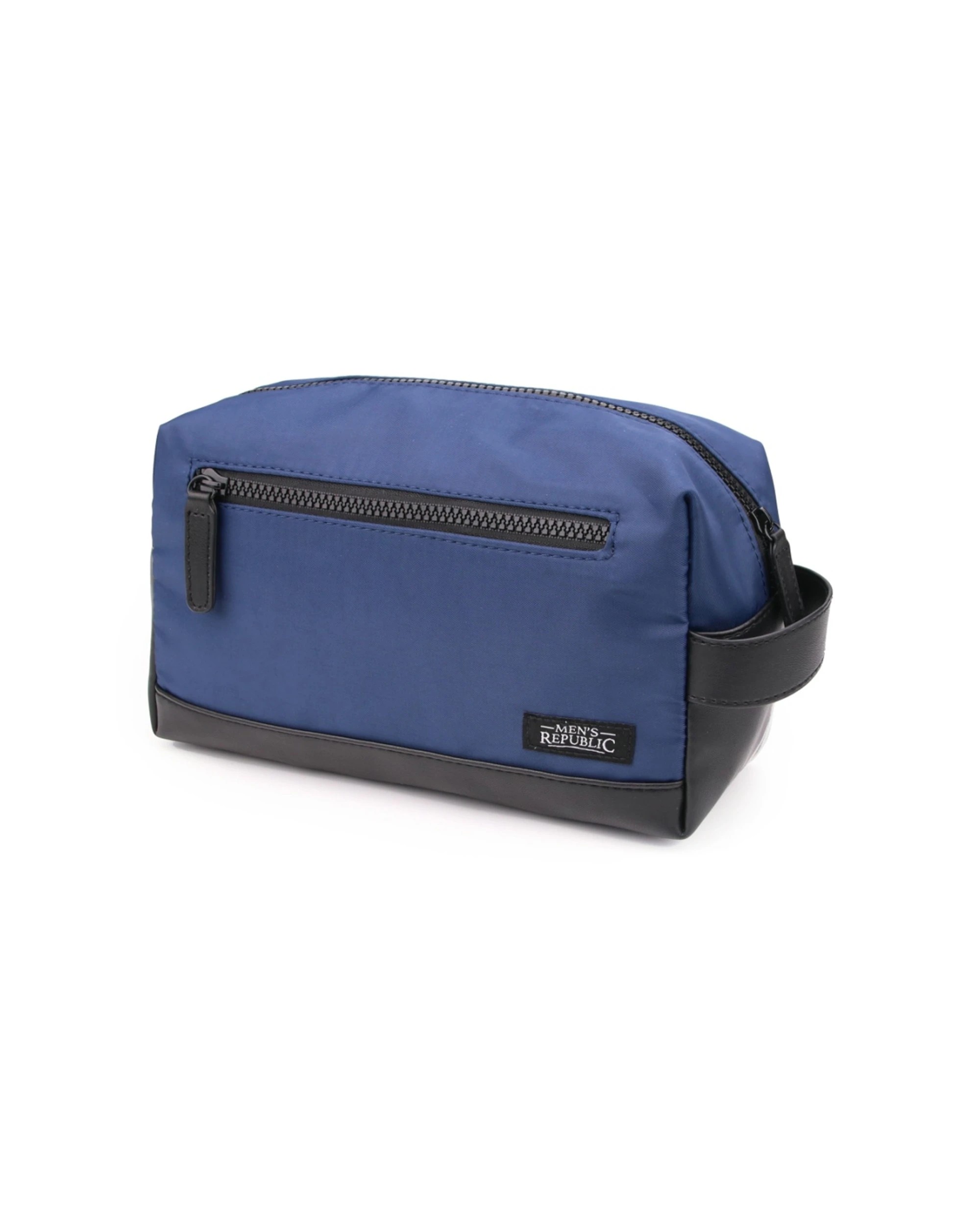 3 Men's Republic Nylon Toiletry Bag Compact Travel Pouch 25x10x14cm - Blue, 3 of 7