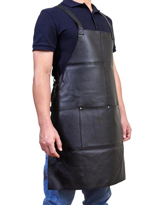 Pierre Cardin Professional Leather Apron Butcher Woodwork Hairdressing Barber Chef - B