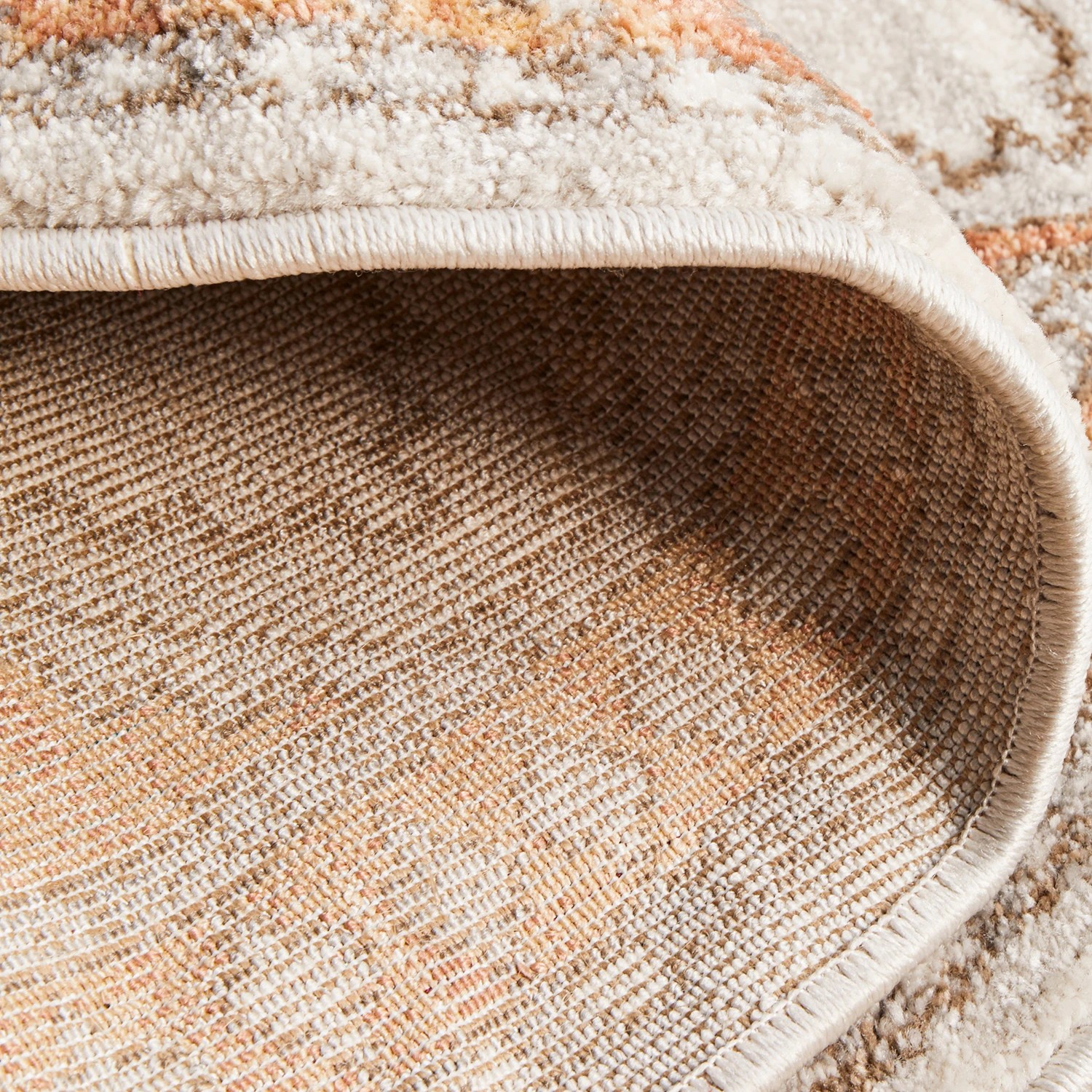 8 Common Ground Rugs Elite Caitlen 240x240cm - Large Round Power Loomed Pet Friendly Rug - Natural, 8 of 8