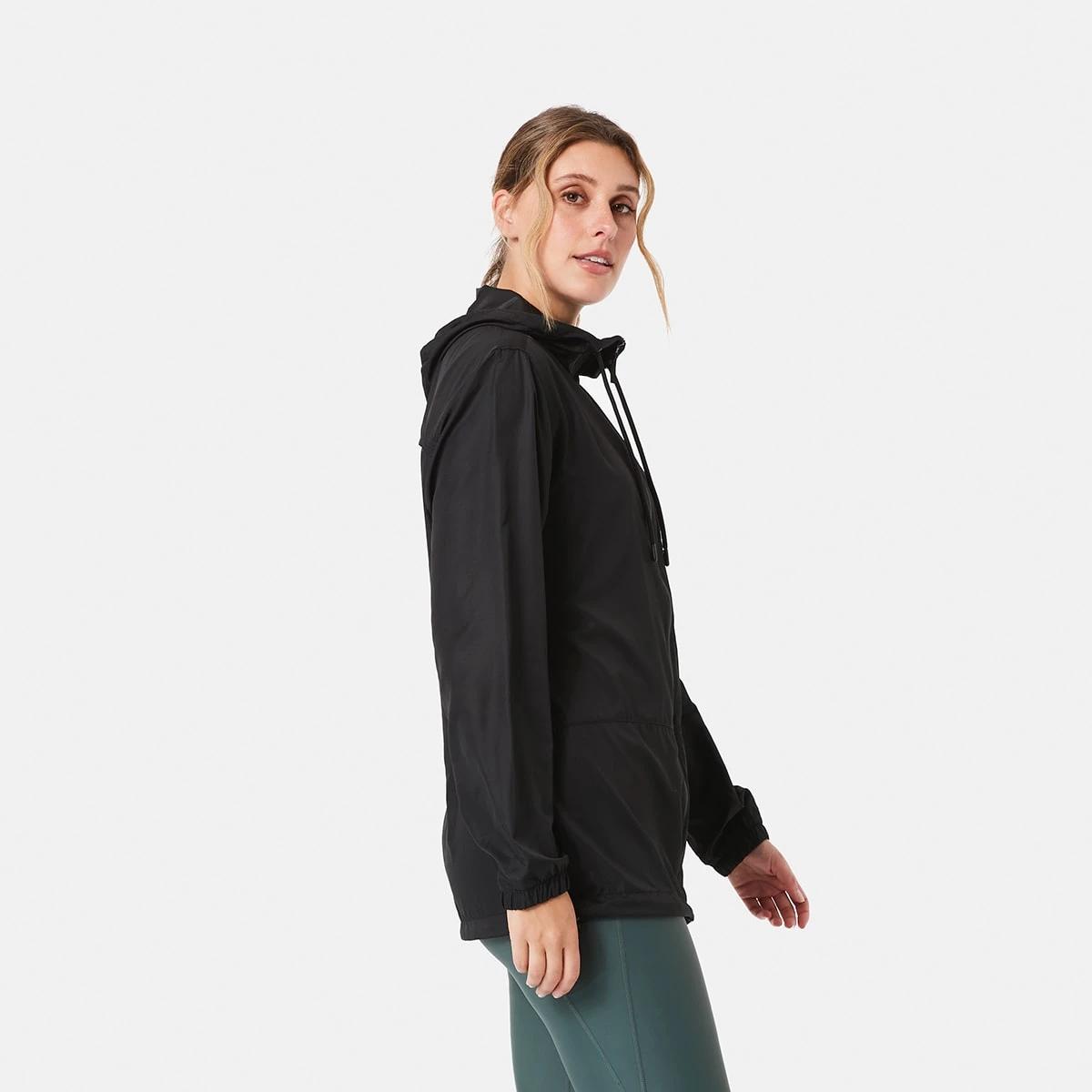 5 Active Unisex Packable Rain Jacket BLACK, 5 of 10