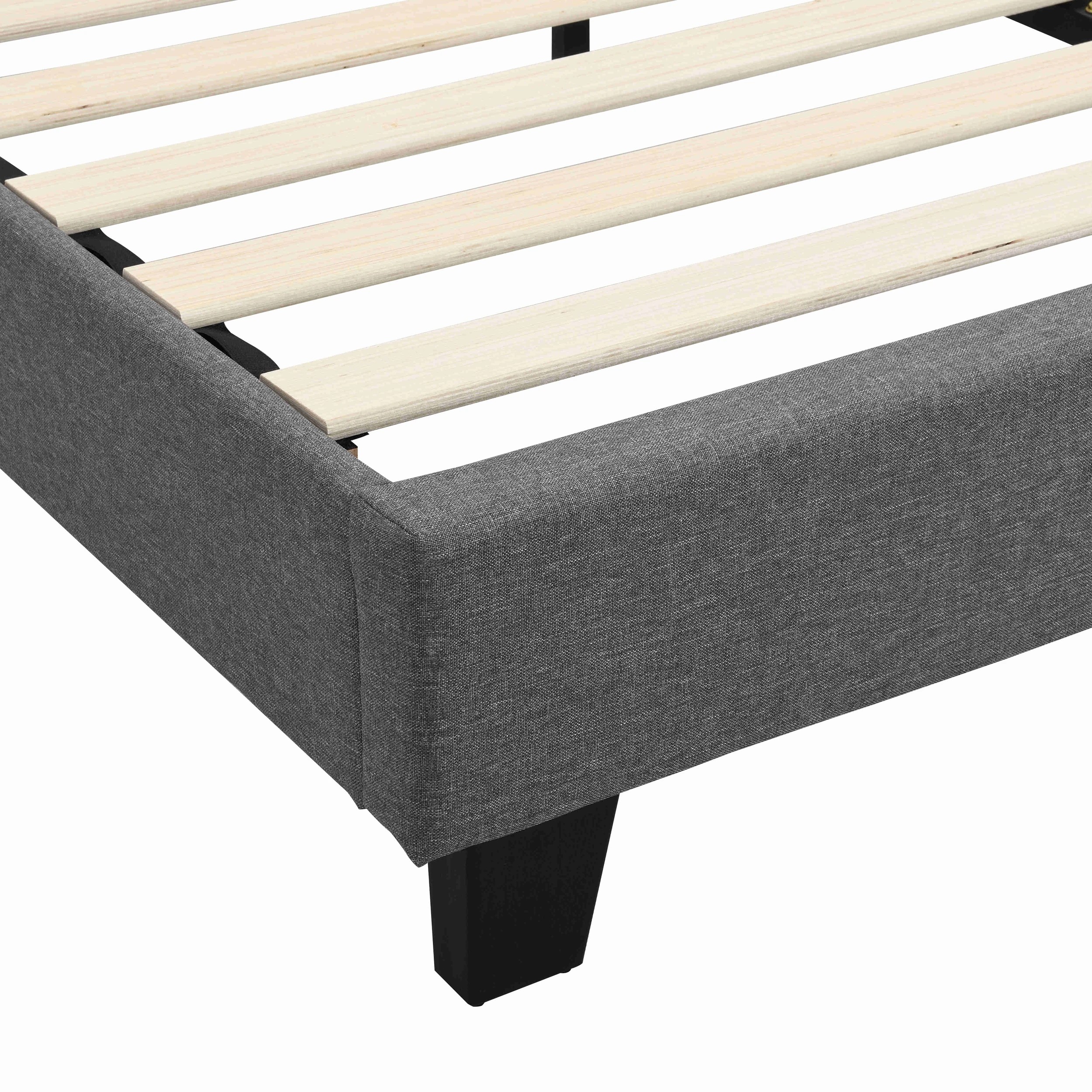 7 IHOMDEC BEF02 Double Size Bed Frame - Grey - Grey, 7 of 10