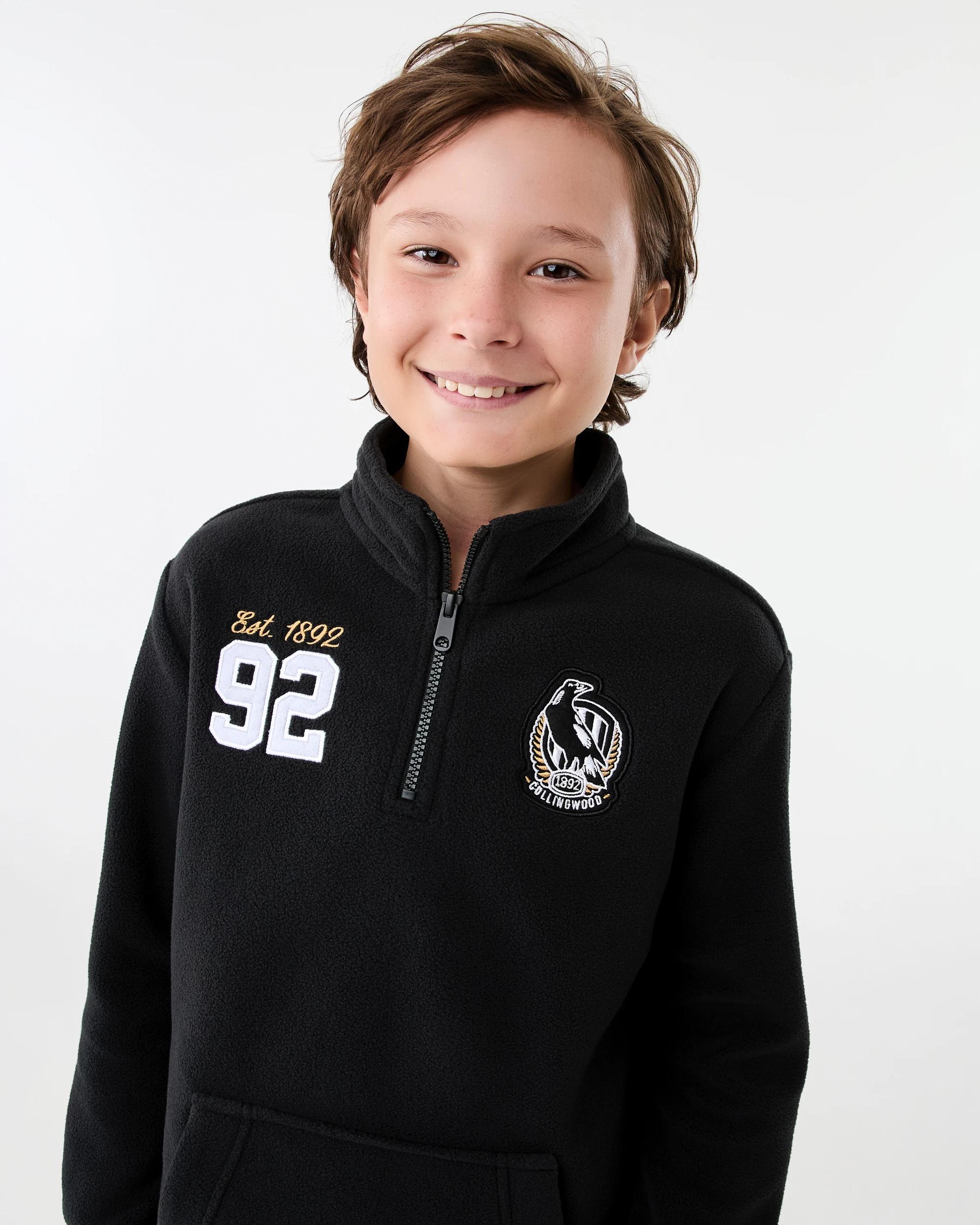 4 Official AFL Kids Polar Fleece Jacket Collwood, 4 of 10