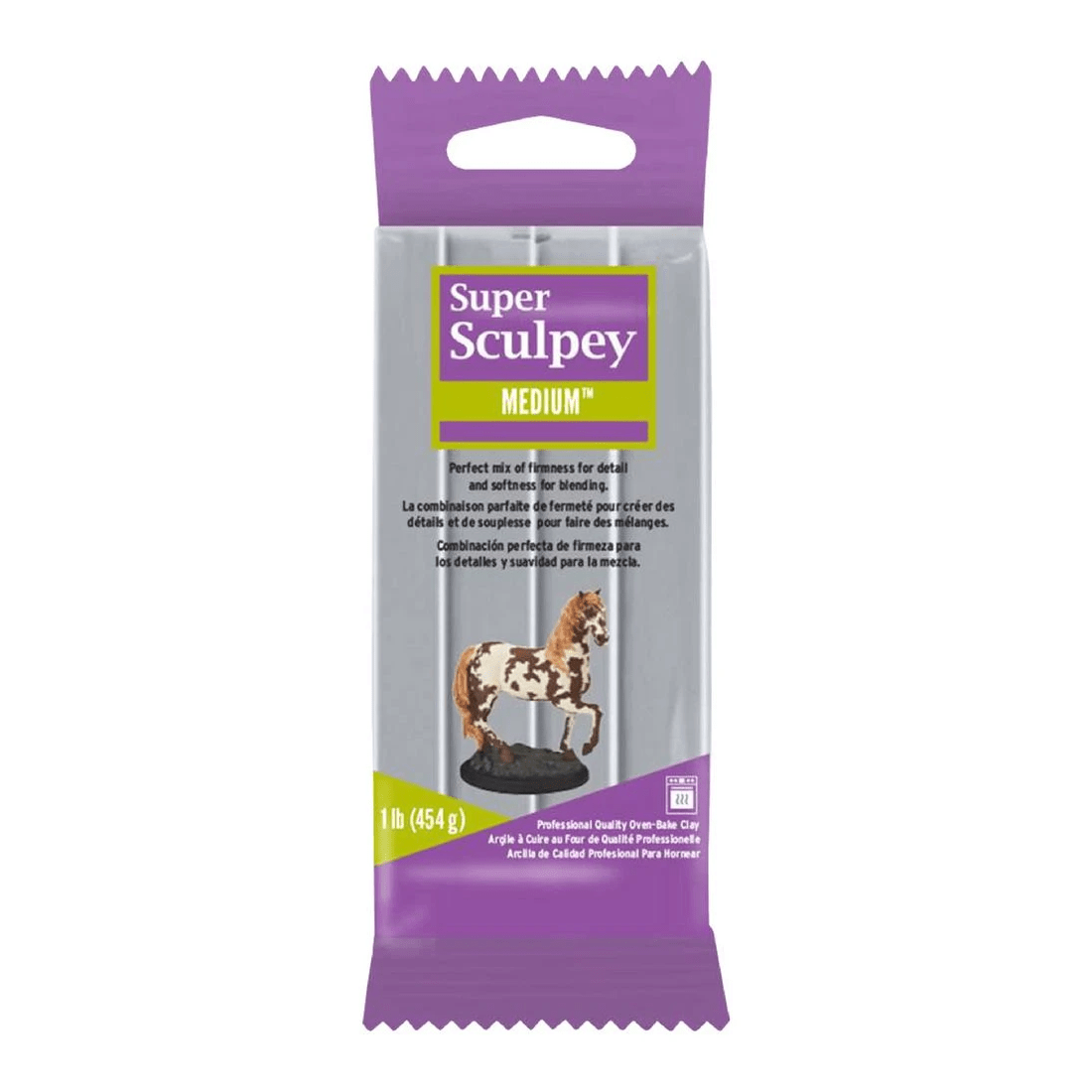 1 Sculpey Medium Super Modelling Clay Grey 454g, 1 of 5