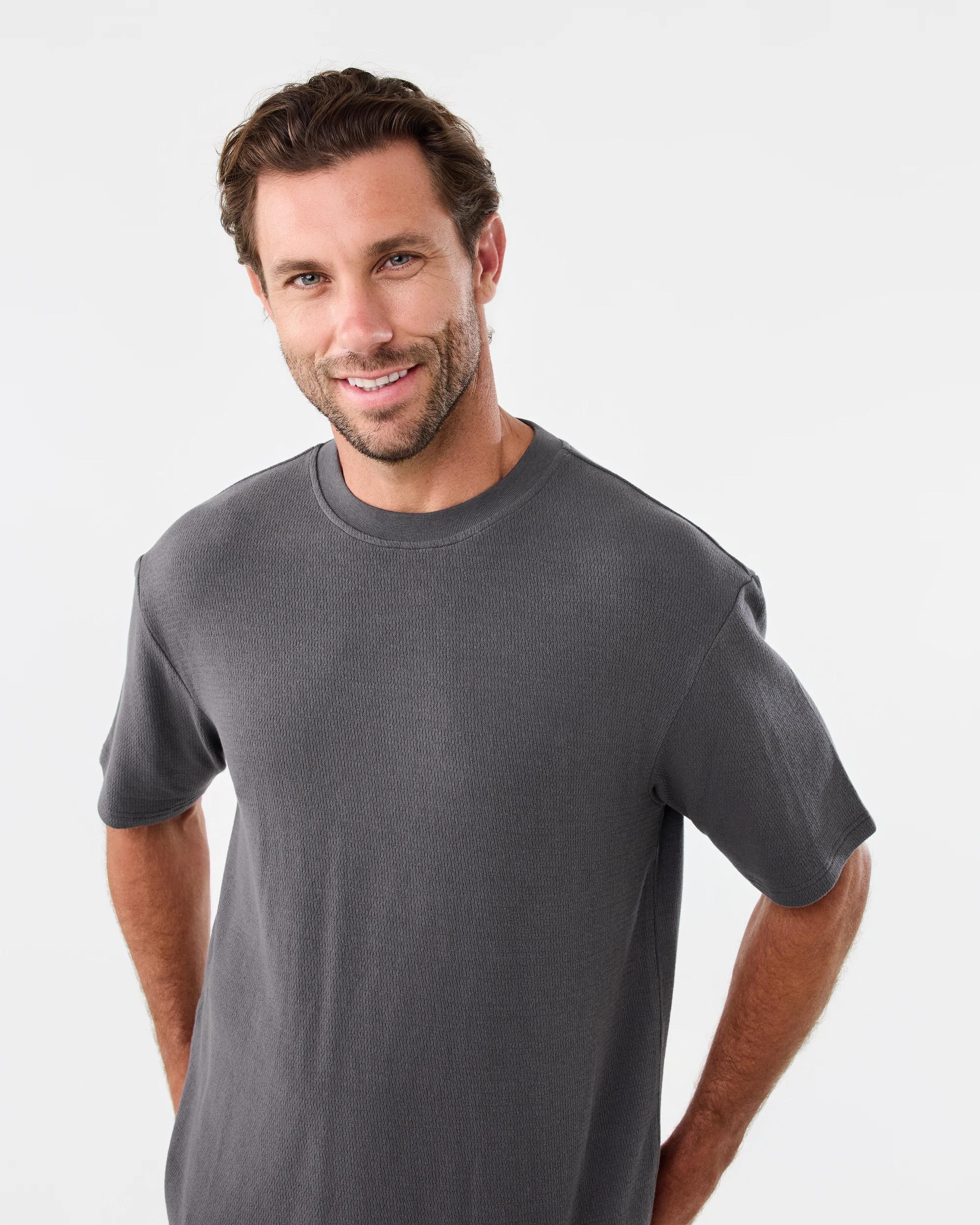 4 Oversized Textured T-shirt Gry Lava, 4 of 5