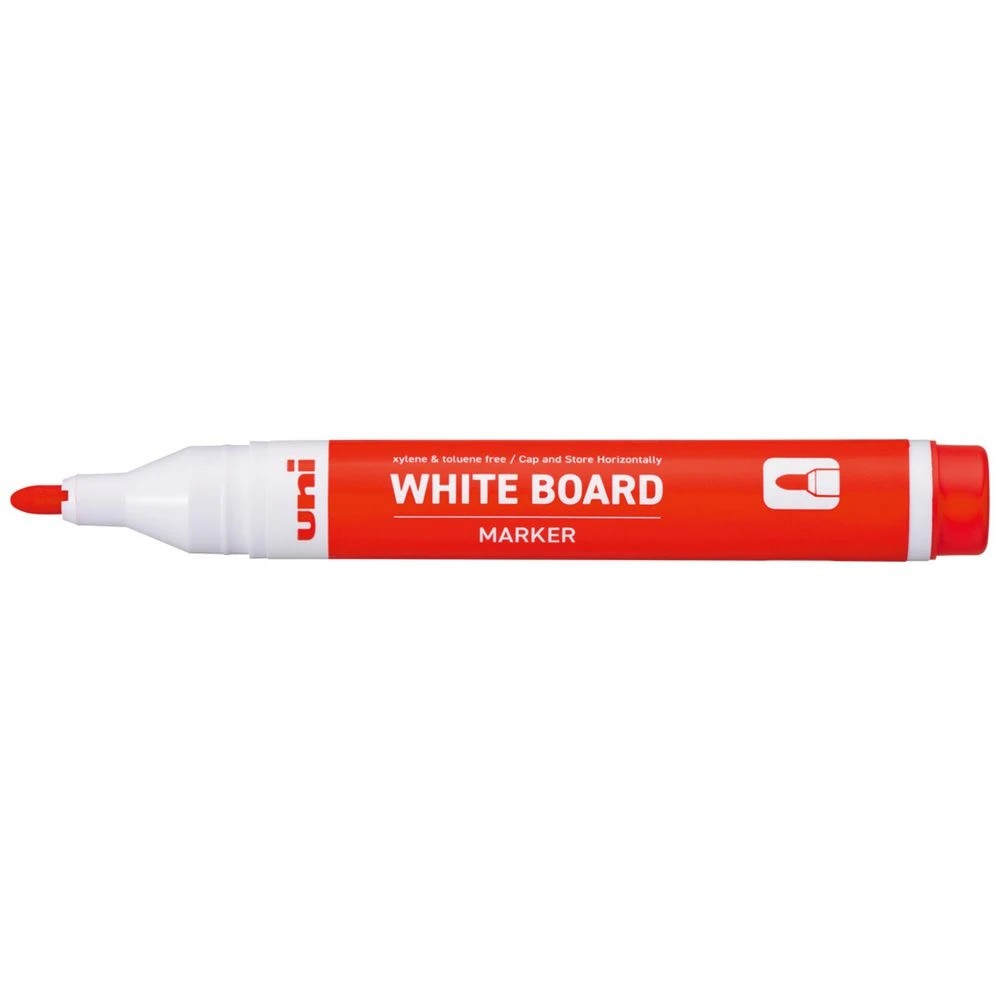 2 Uni-ball Whiteboard Marker Bullet Tip 1.4mm Red, 2 of 2