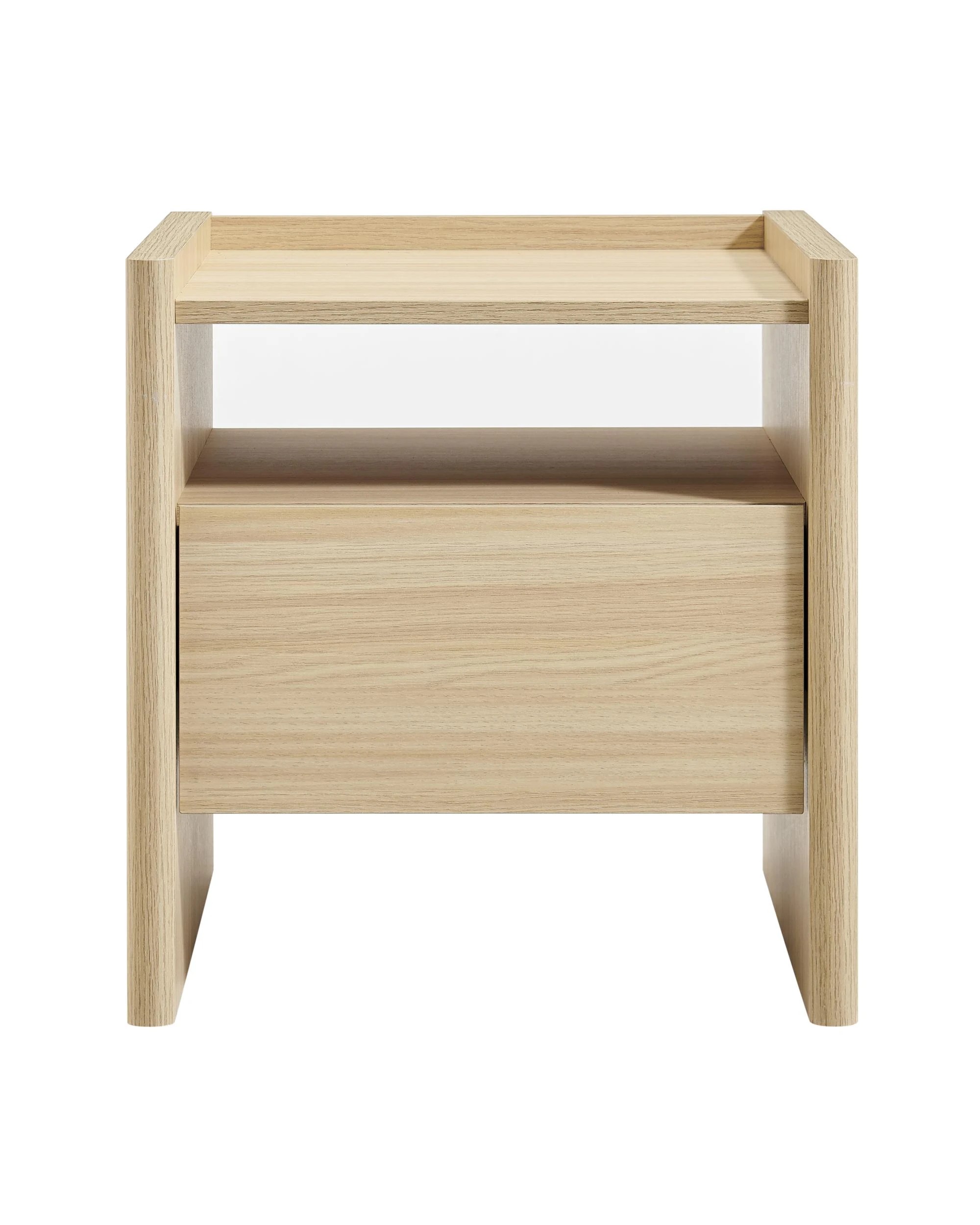 4 Kodu Bedside Unit Nightstand Side Table 1 Drawer Oak - Natural, 4 of 10