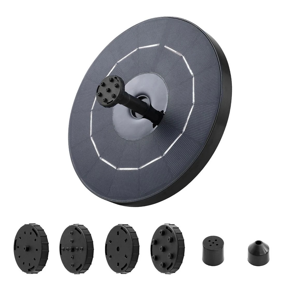 3 Gardeon Floating Solar Pond Water Fountain Pump Submersible Fountains - Black, 3 of 6