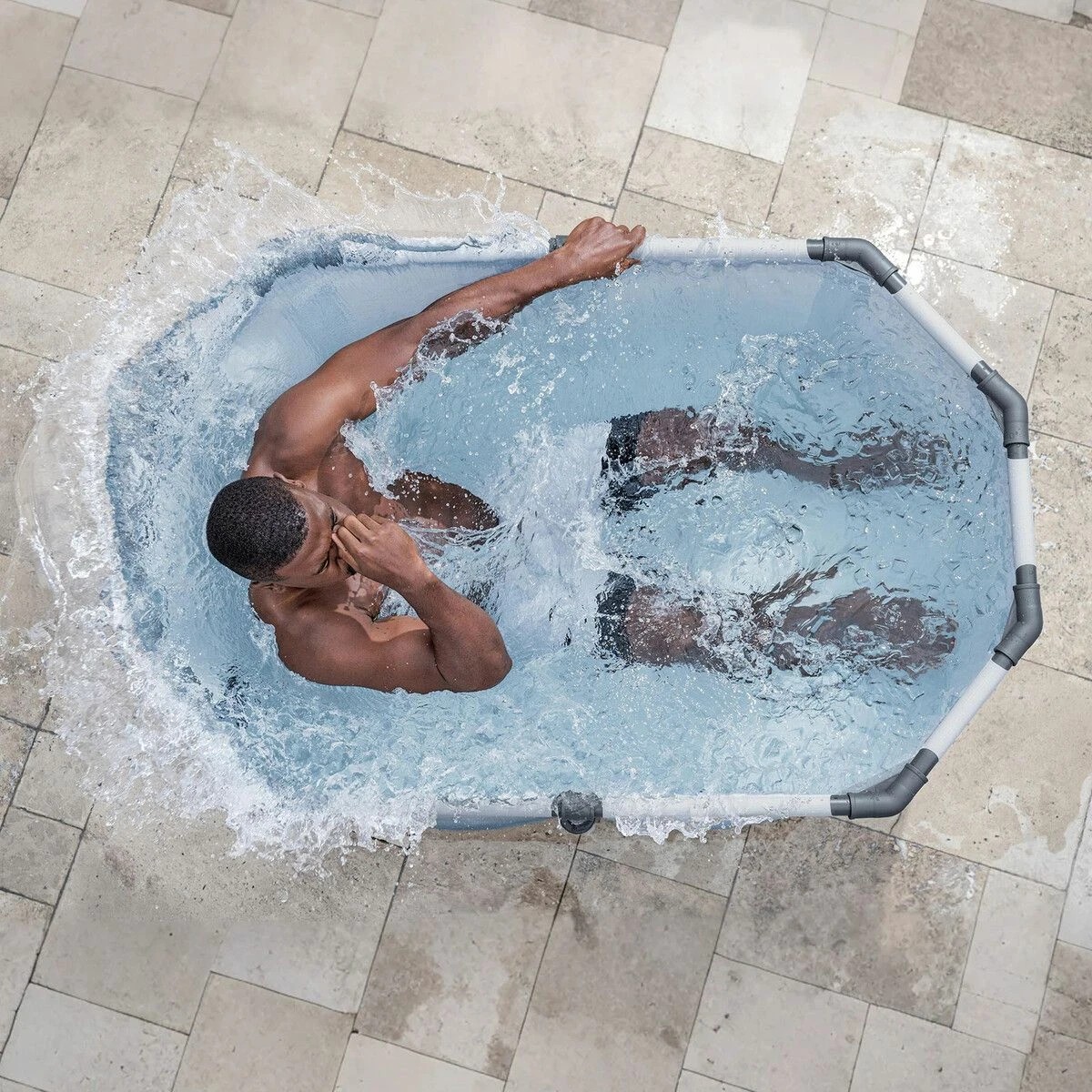 5 Bestway Bathtub Portable Freestanding Recovery Spa Ice Bath Tub Massage Athletes Cold Water Soaking Shower Outdoor, 5 of 7