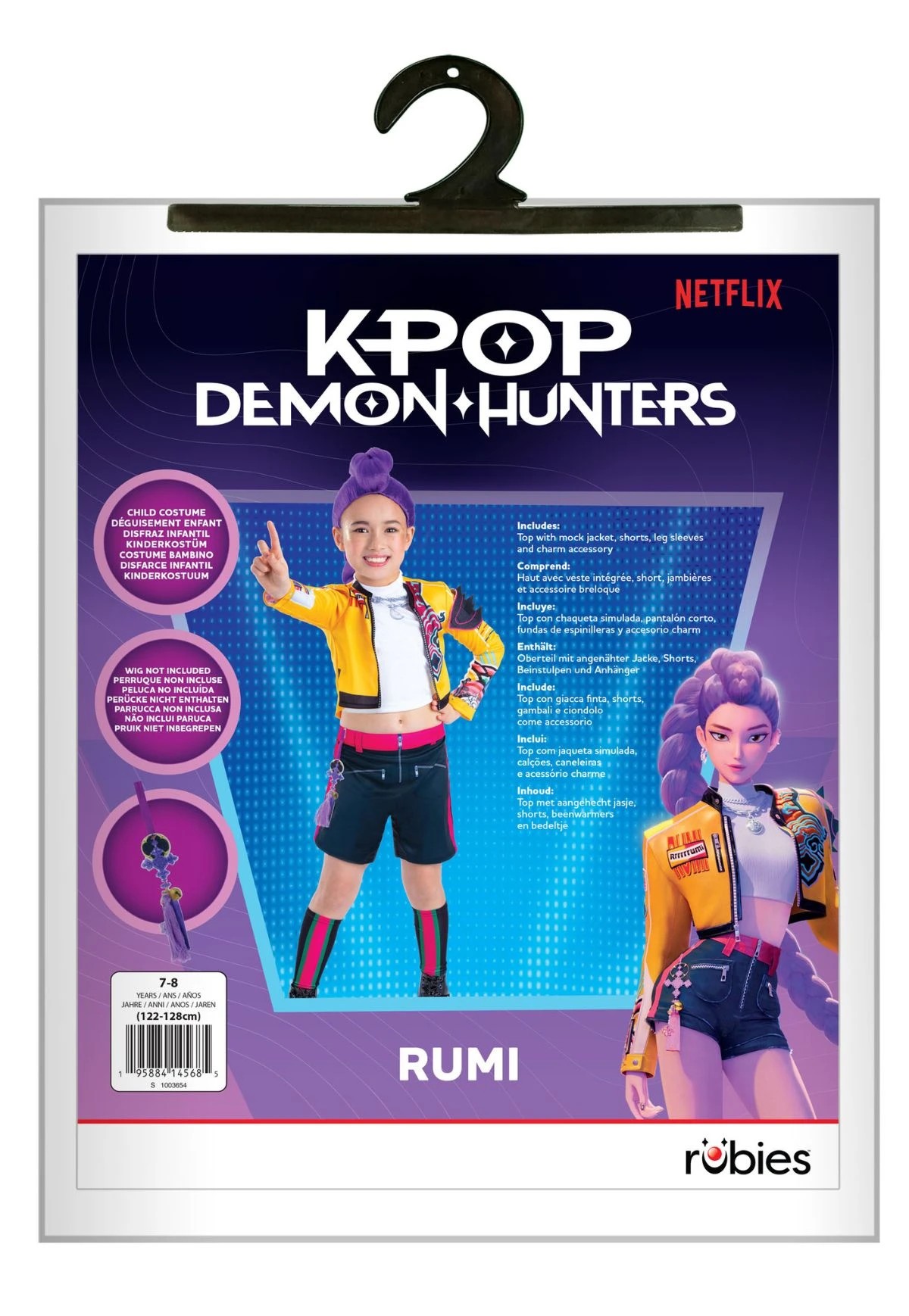 10 KPop Demon Hunters Rumi Kids Costume - Ages 7-8, 10 of 10