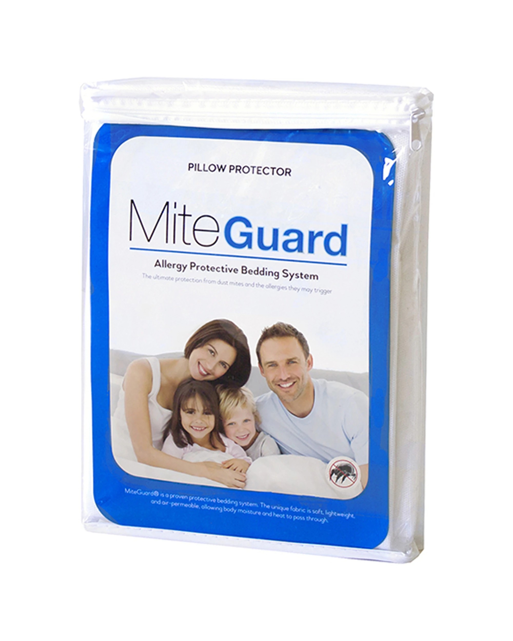 1 Bambury Std Mite-Guard Pillow Protector Soft Touch Woven Home - Natural, 1 of 4