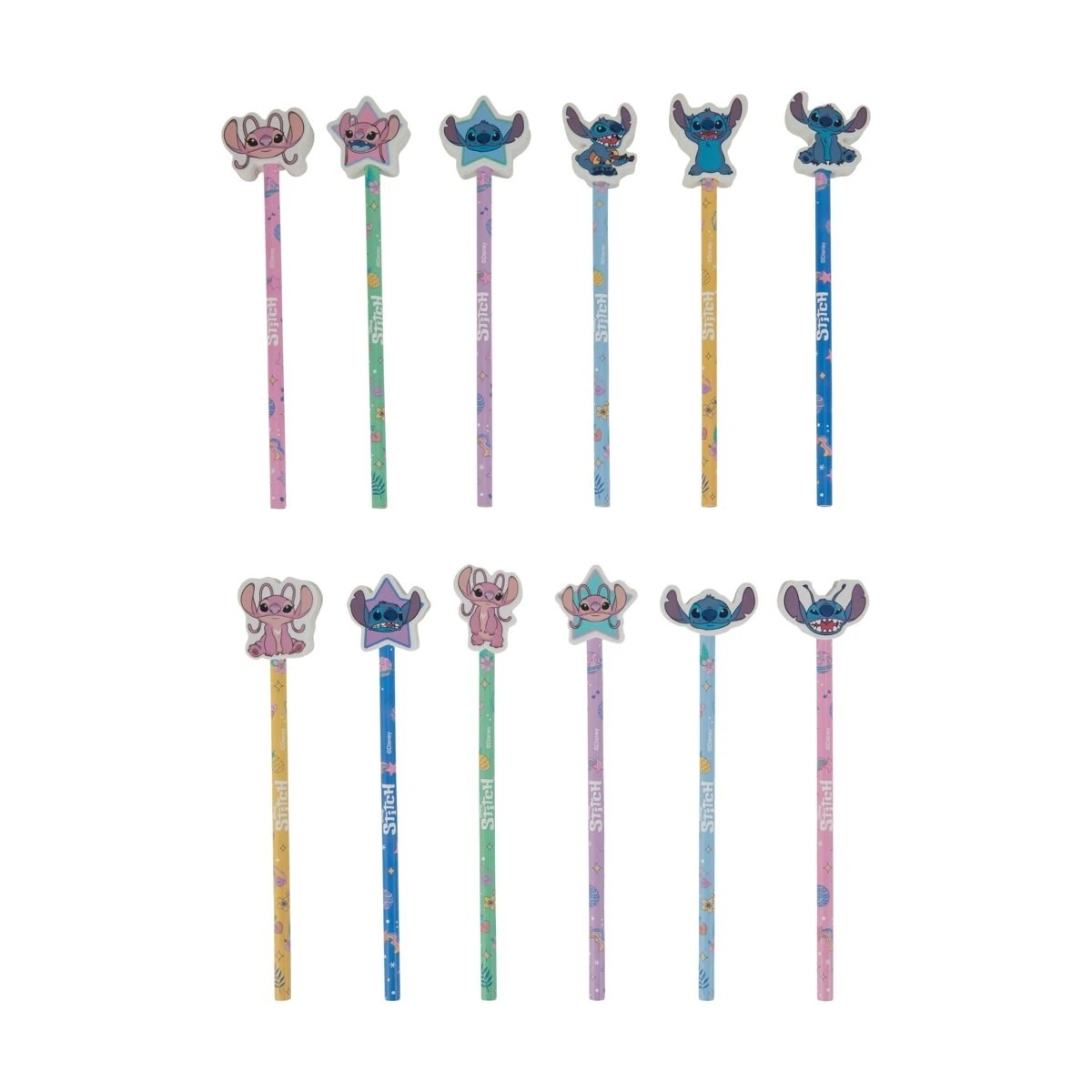 2 Disney Lilo & Stitch Pencil and Eraser Set, 2 of 4
