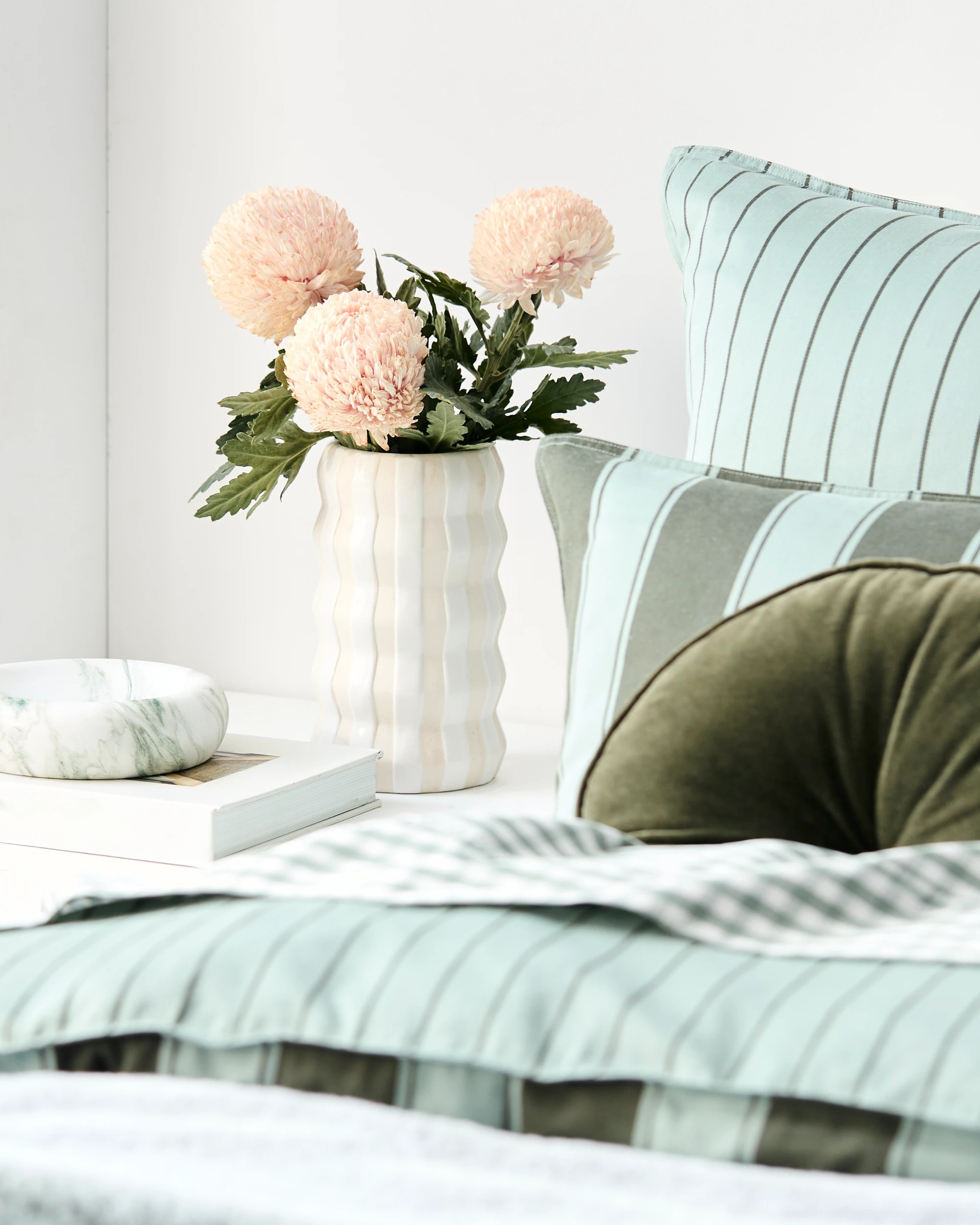 5 Target Rayne Stripe Quilt Cover Set - Super King Bed - Green, 5 of 10